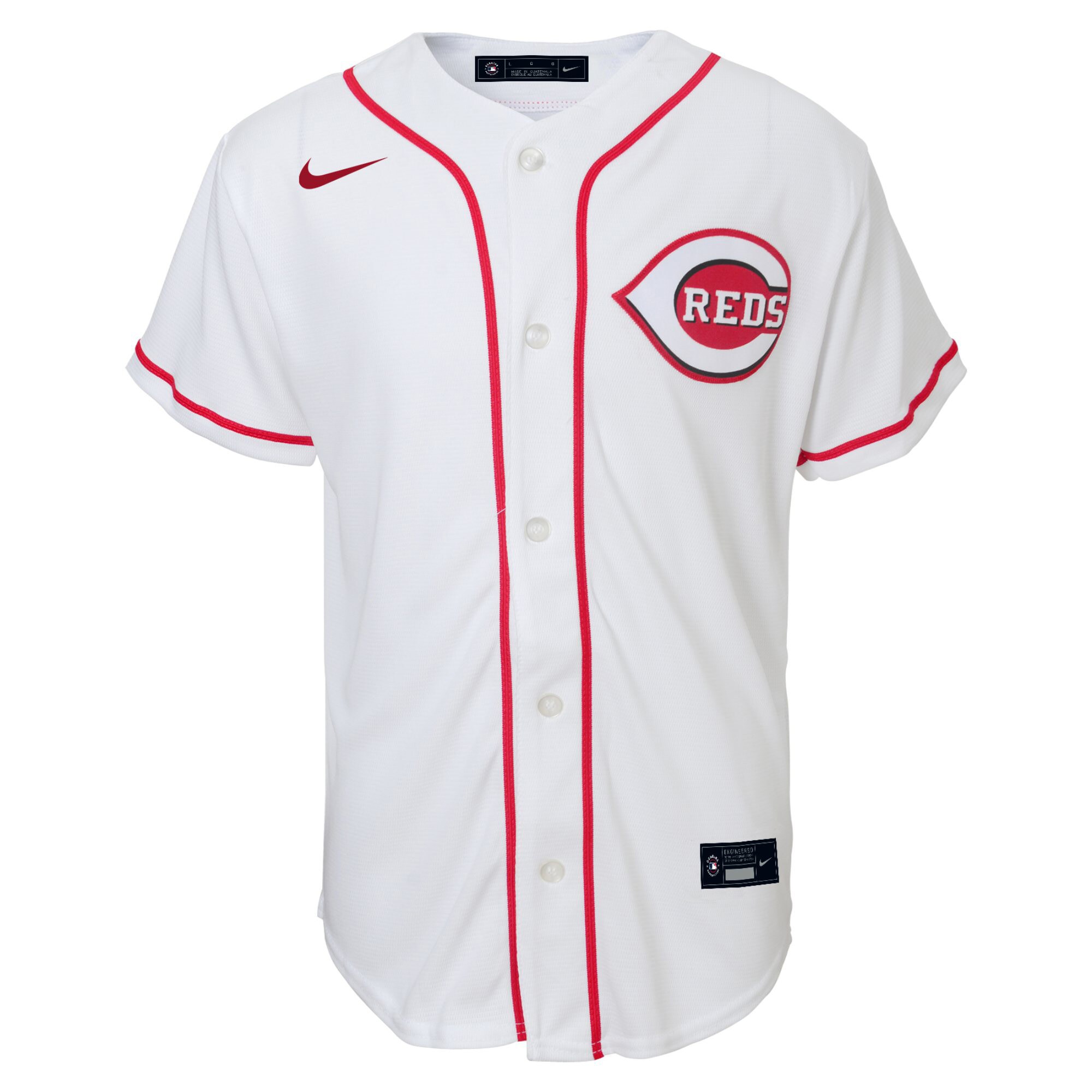 Elly De La Cruz Cincinnati Reds Toddler Home Replica Jersey - White cheap jerseys for sale - CheapJerseys.Shop