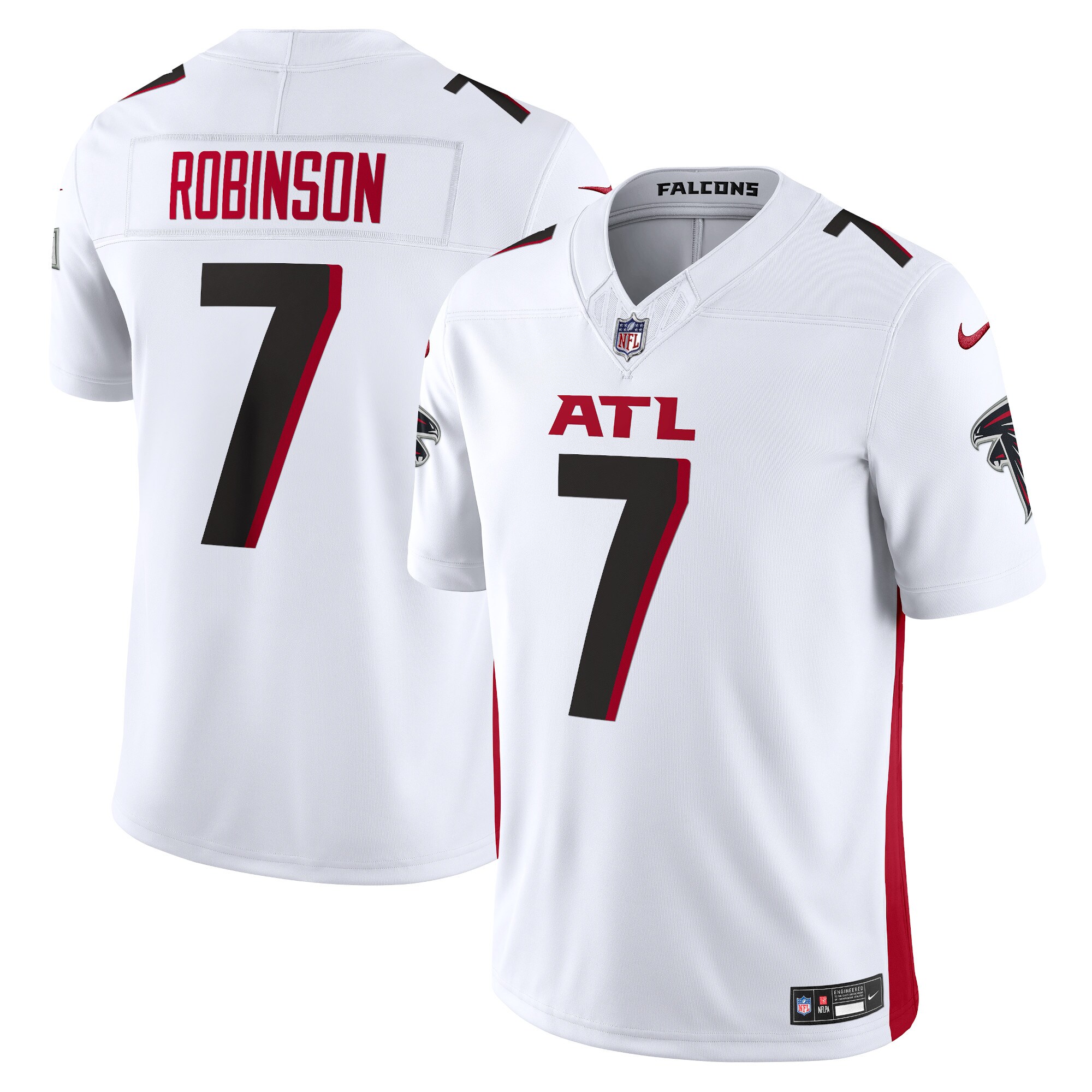 Bijan Robinson Atlanta Falcons Vapor F.U.S.E. Limited Jersey - White cheap jerseys for sale - CheapJerseys.Shop