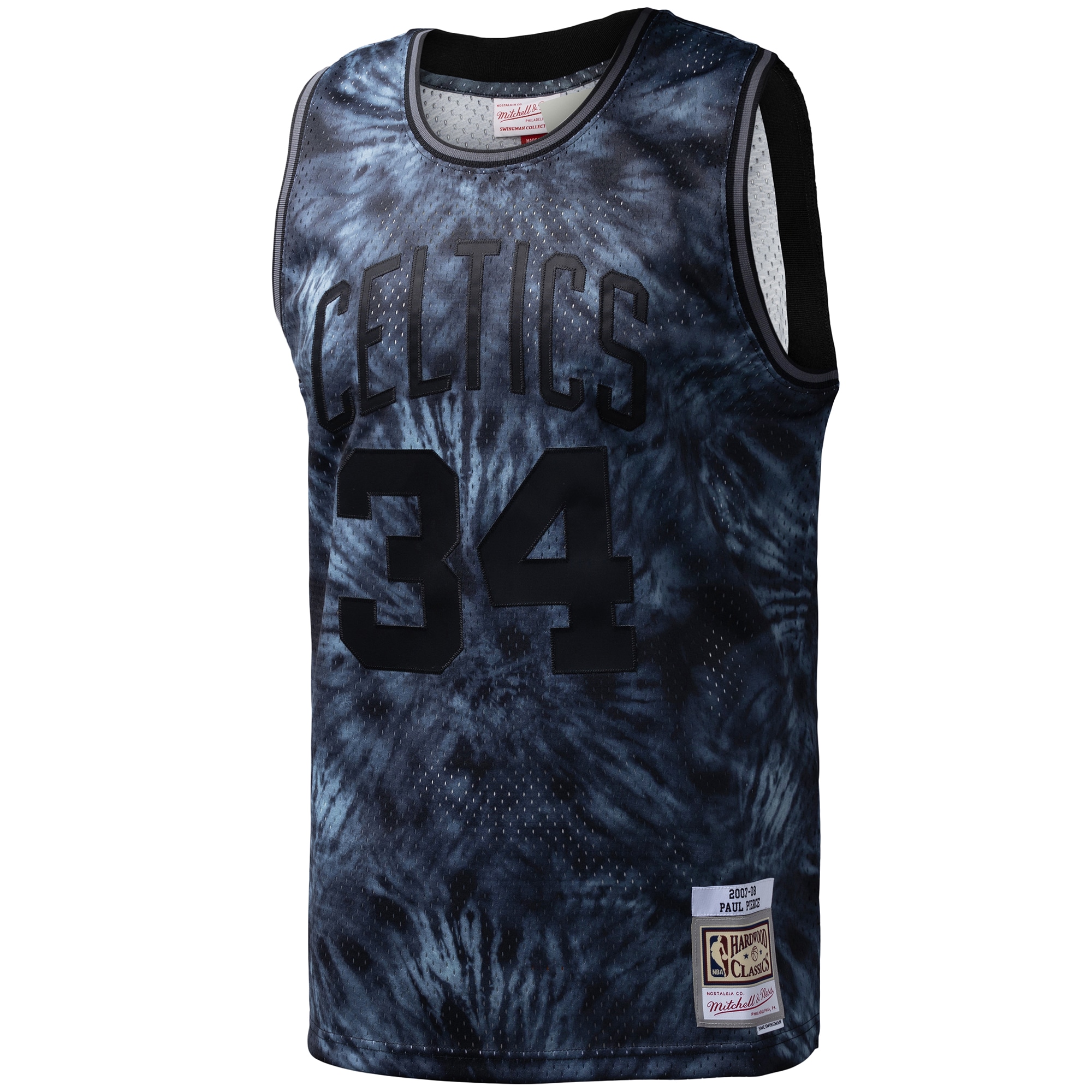 Paul Pierce Boston Celtics Mitchell & Ness Hardwood Classics 2007\/08 Tie-Dye Swingman Jersey - Black cheap jerseys for sale - CheapJerseys.Shop