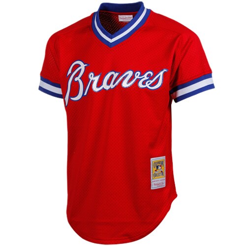 Dale Murphy Atlanta Braves Mitchell & Ness 1980 Authentic Cooperstown Collection Mesh Batting Practice Jersey - Red cheap jerseys for sale - CheapJerseys.Shop