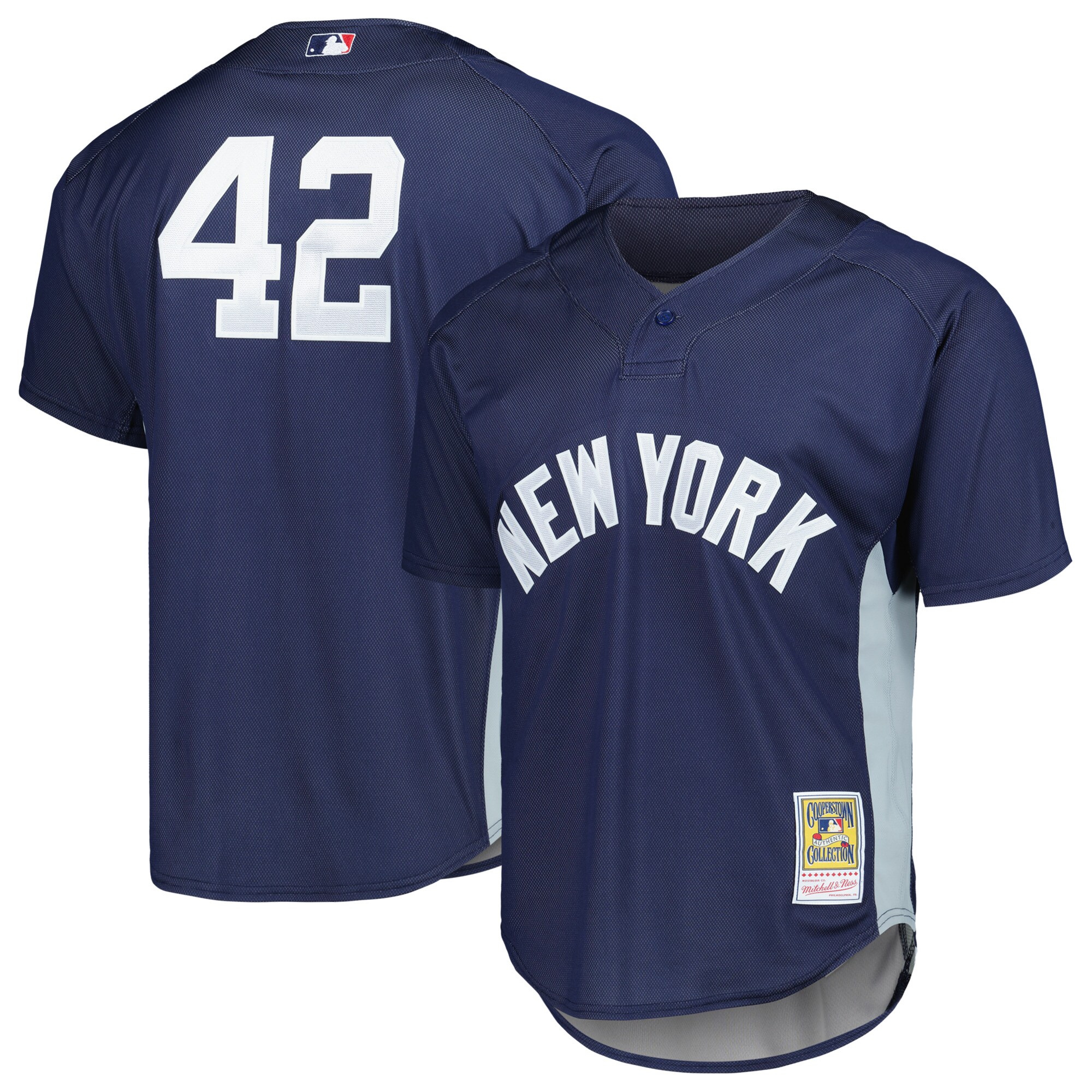 Mariano Rivera New York Yankees Mitchell & Ness Cooperstown Collection 2009 Batting Practice Jersey - Navy cheap jerseys for sale - CheapJerseys.Shop
