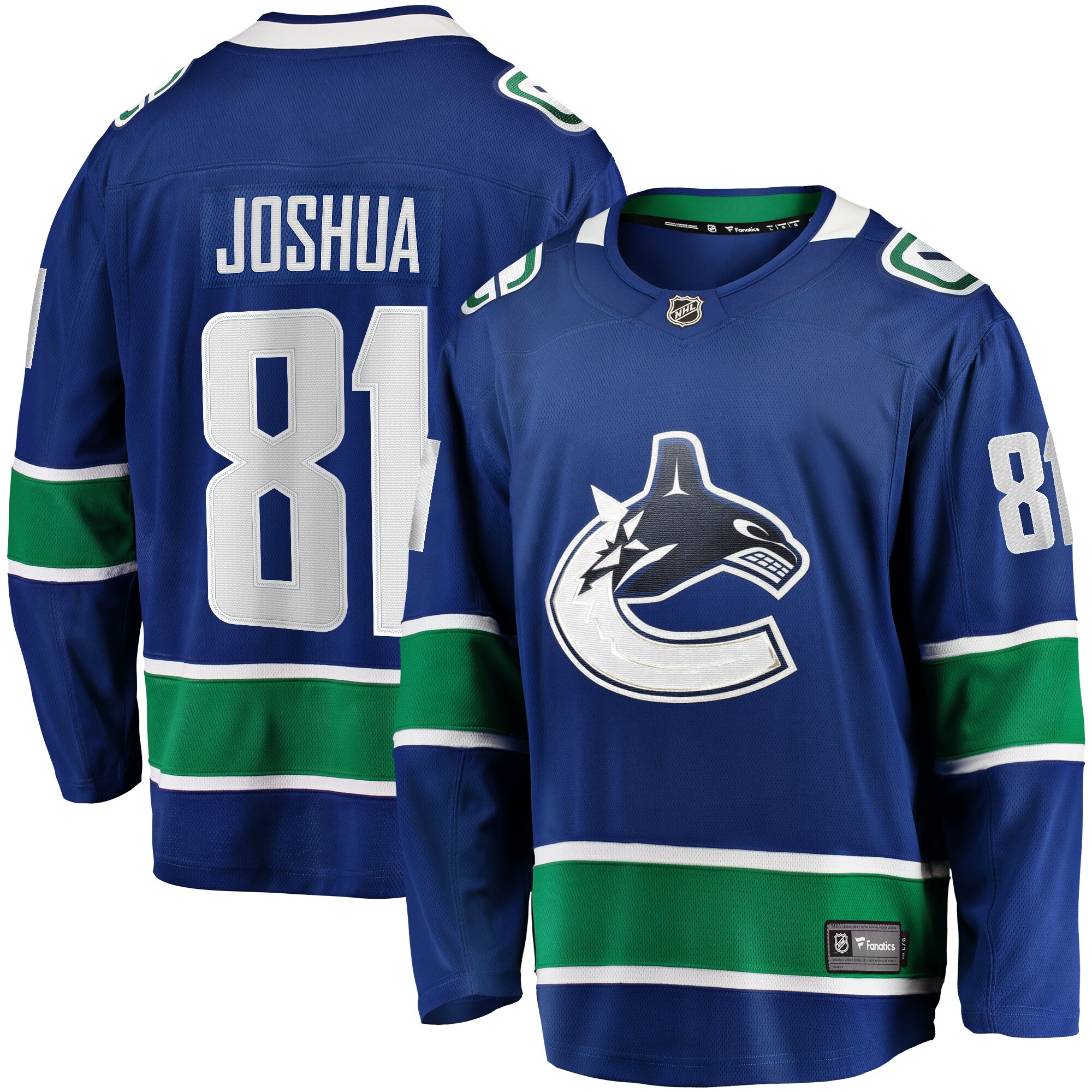 Dakota Joshua Vancouver Canucks Fanatics Home Premier Breakaway Player Jersey - Blue cheap jerseys for sale - CheapJerseys.Shop