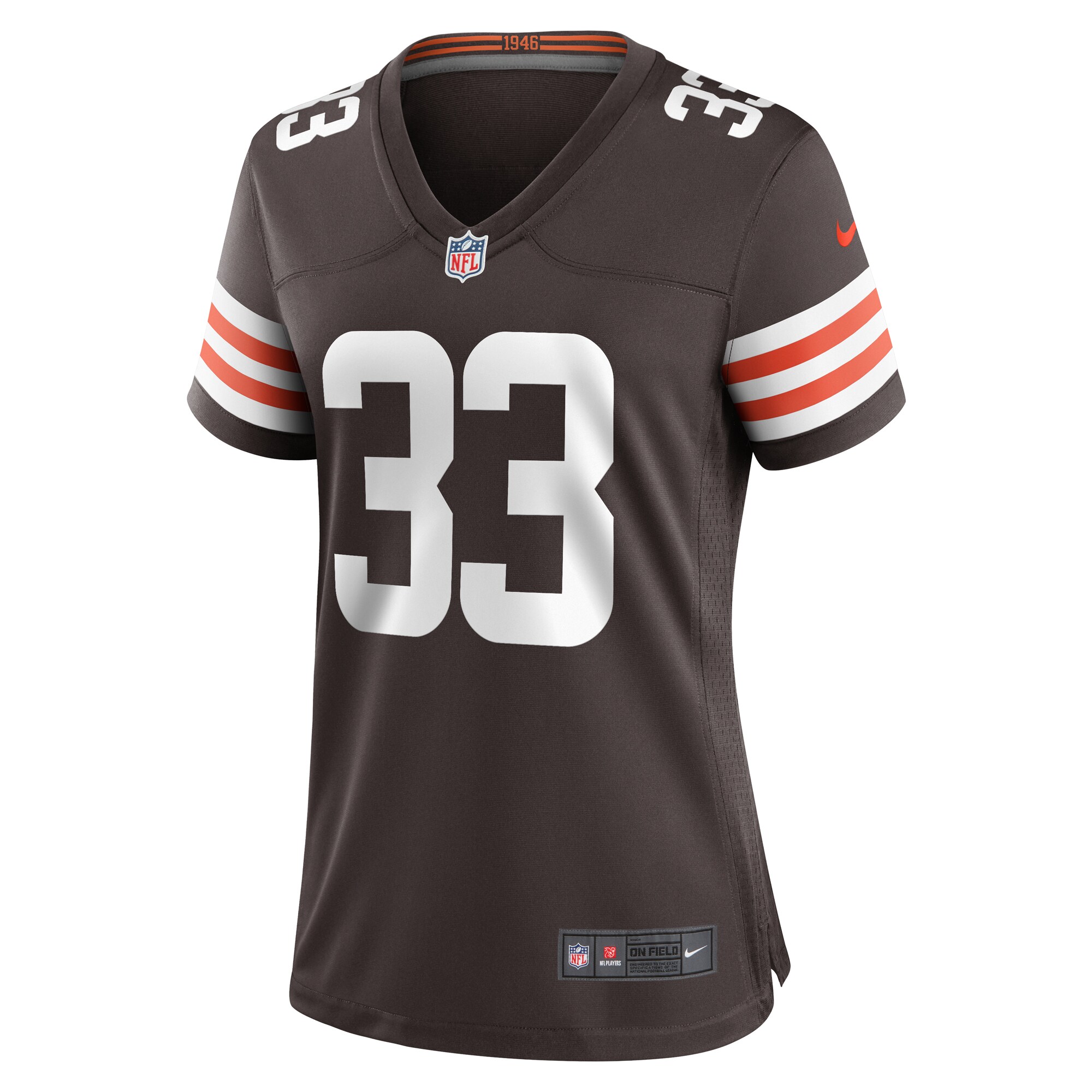 Ronnie Hickman Cleveland Browns Women's Team Game Jersey - Brown cheap jerseys for sale - CheapJerseys.Shop