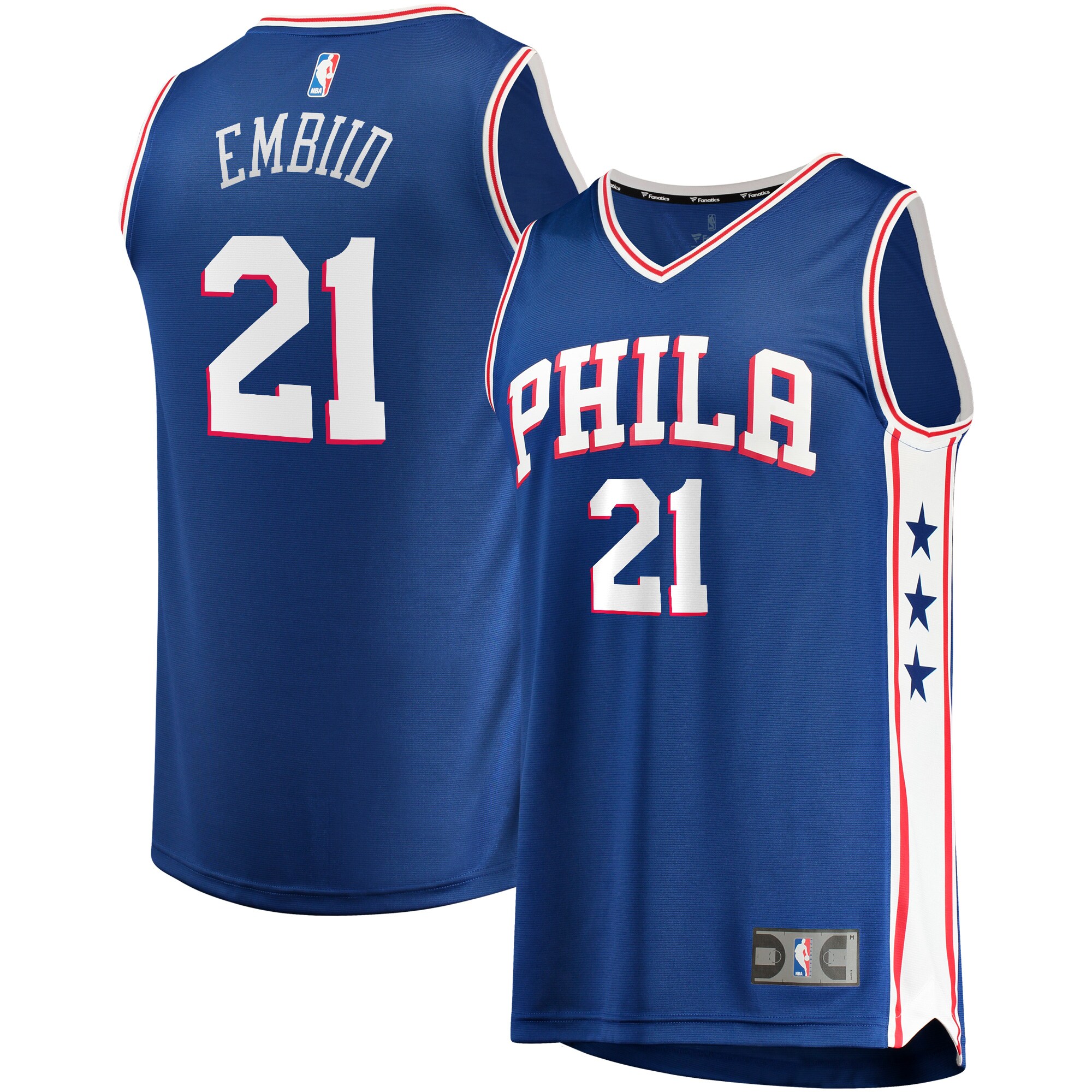 Joel Embiid Philadelphia 76ers Fanatics Youth Fast Break Replica Player Jersey - Icon Edition - Royal cheap jerseys for sale - CheapJerseys.Shop