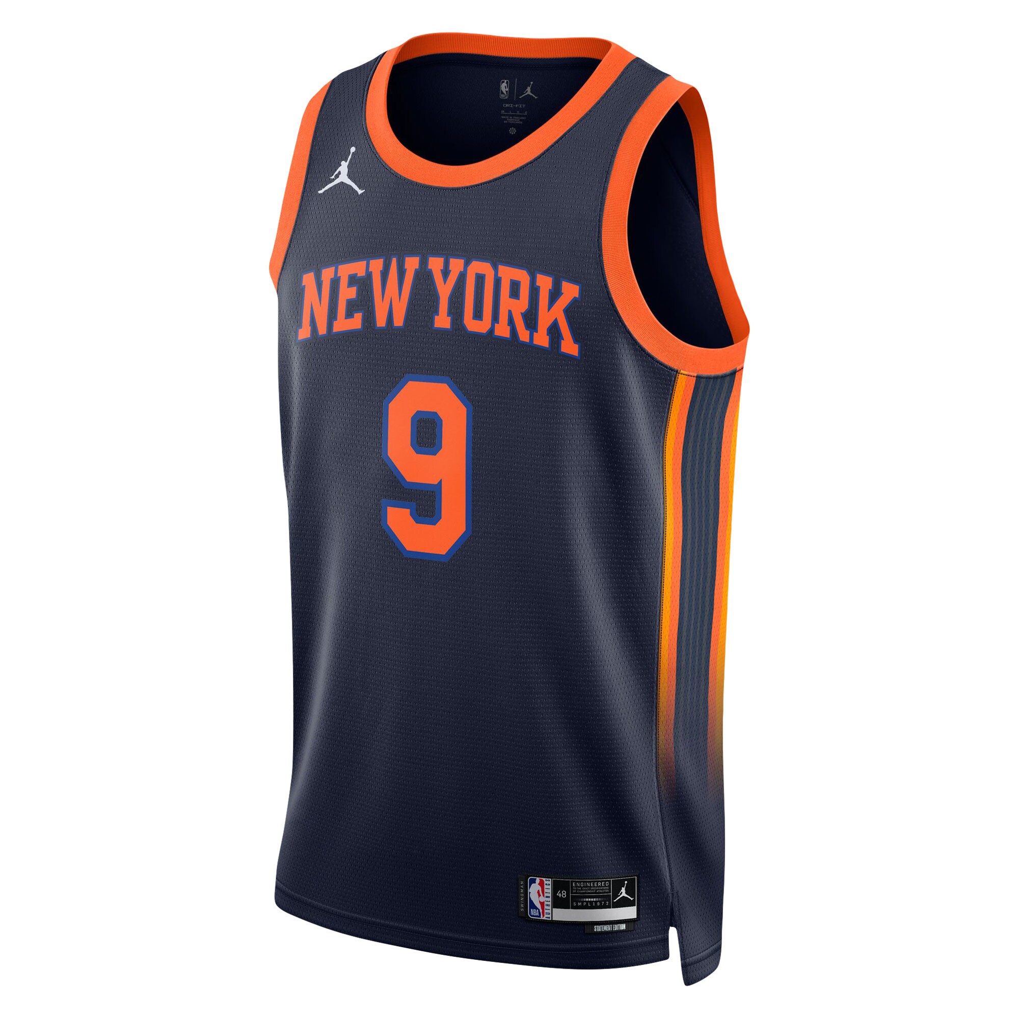 RJ Barrett New York Knicks Jordan Brand Unisex Swingman Jersey - Statement Edition - Navy cheap jerseys for sale - CheapJerseys.Shop