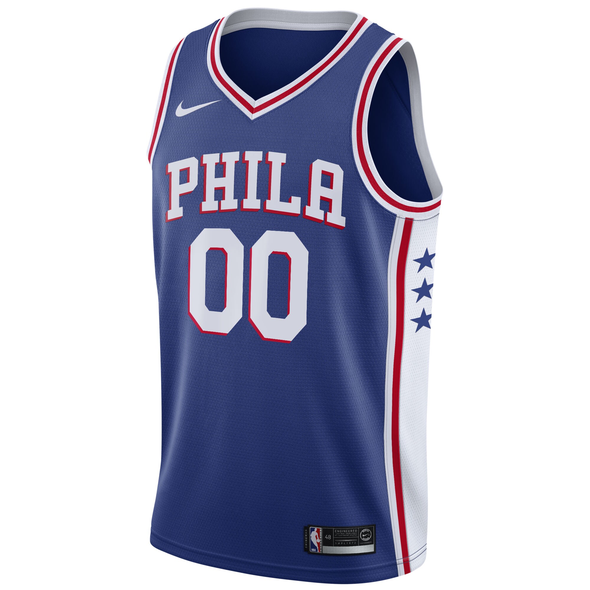 Philadelphia 76ers 2020\/21 Swingman Custom Jersey - Icon Edition - Royal cheap jerseys for sale - CheapJerseys.Shop