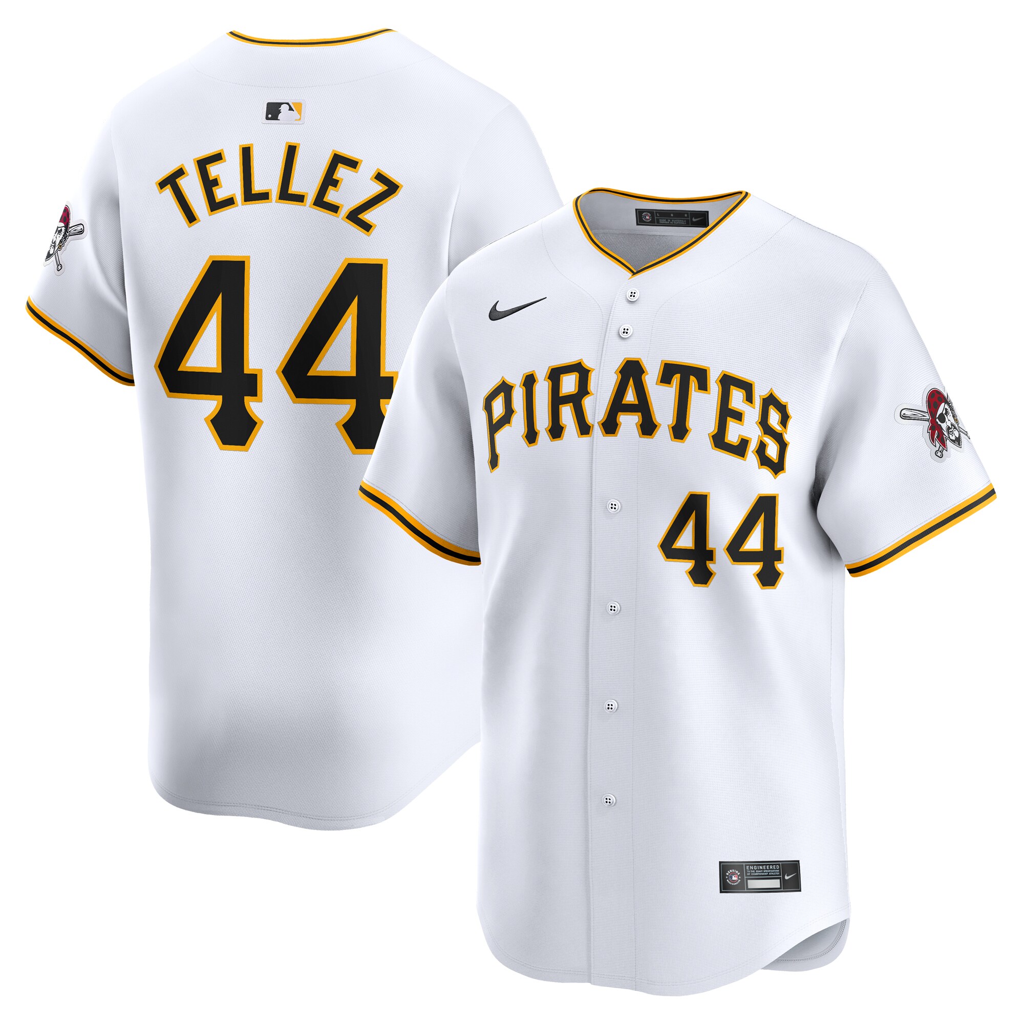 Rowdy Tellez Pittsburgh Pirates Home Limited Player Jersey\u00c2\u00a0\u00e2\u20ac\u201c White cheap jerseys for sale - CheapJerseys.Shop