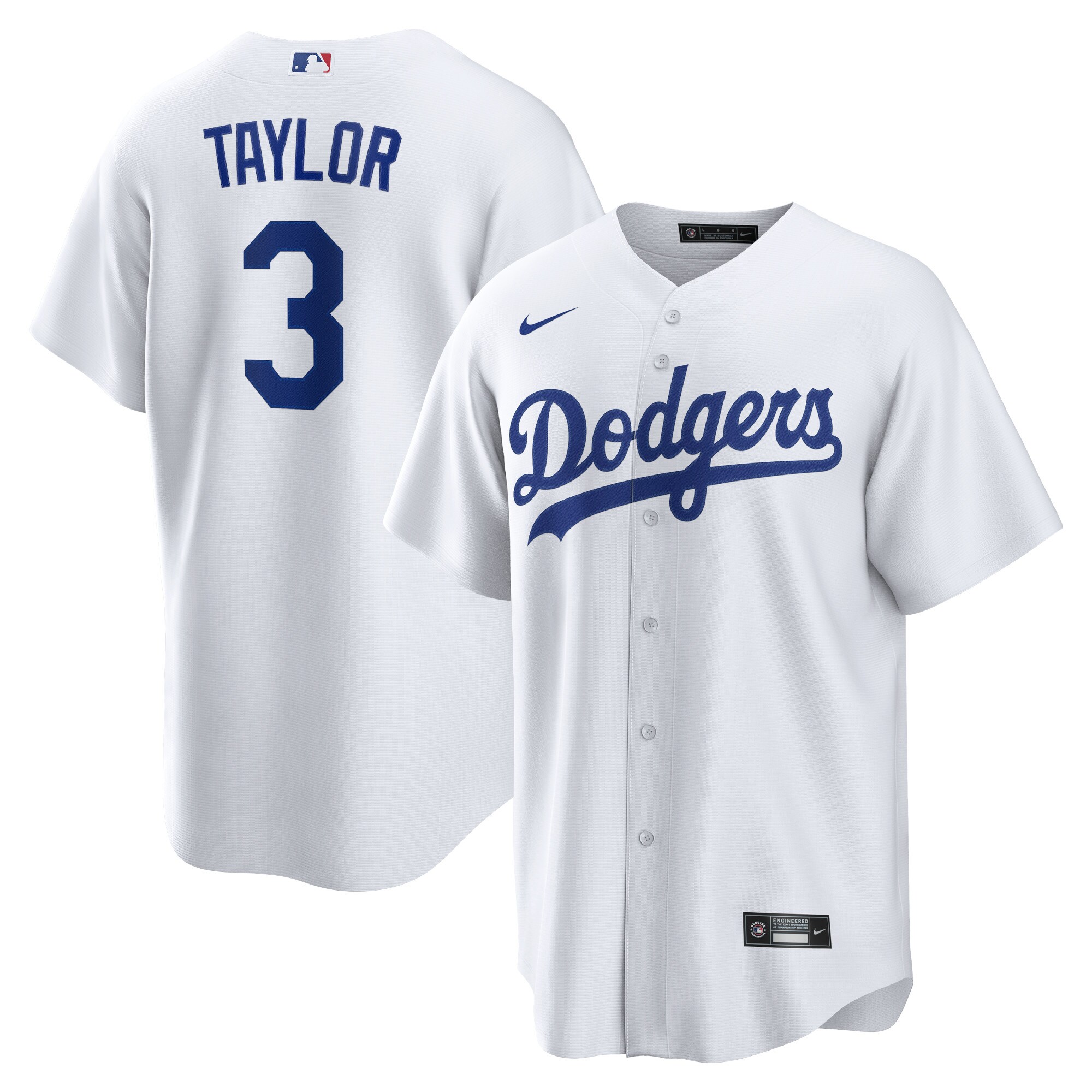 Chris Taylor Los Angeles Dodgers Replica Player Jersey - White cheap jerseys for sale - CheapJerseys.Shop