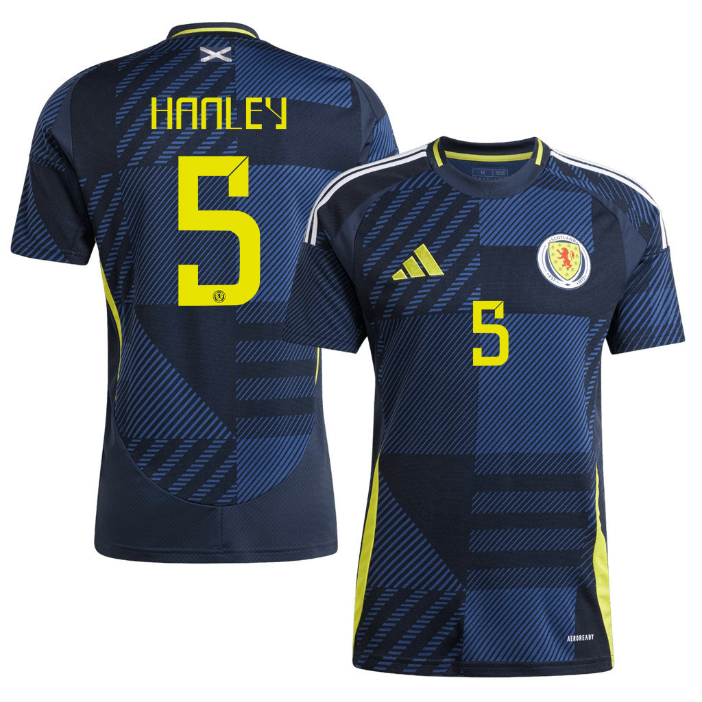 Grant Hanley 5 Scotland National Team 2024 Home Men Jersey - Navy cheap jerseys for sale - CheapJerseys.Shop