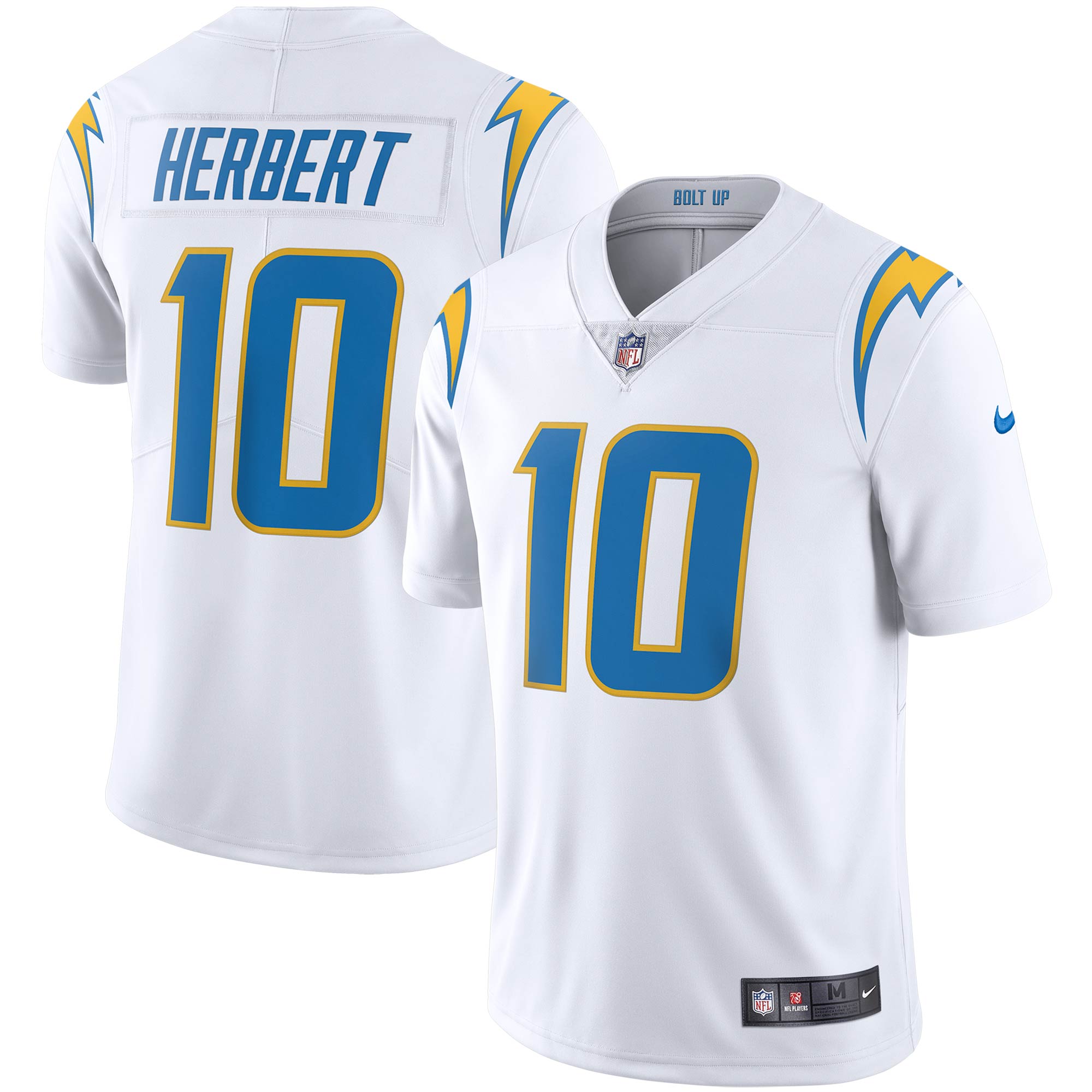 Justin Herbert Los Angeles Chargers Vapor Limited Jersey - White cheap jerseys for sale - CheapJerseys.Shop