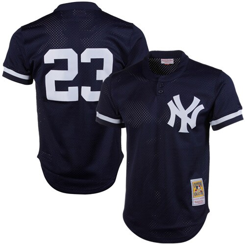 Don Mattingly New York Yankees Mitchell & Ness 1995 Authentic Cooperstown Collection Mesh Batting Practice Jersey - Navy cheap jerseys for sale - CheapJerseys.Shop