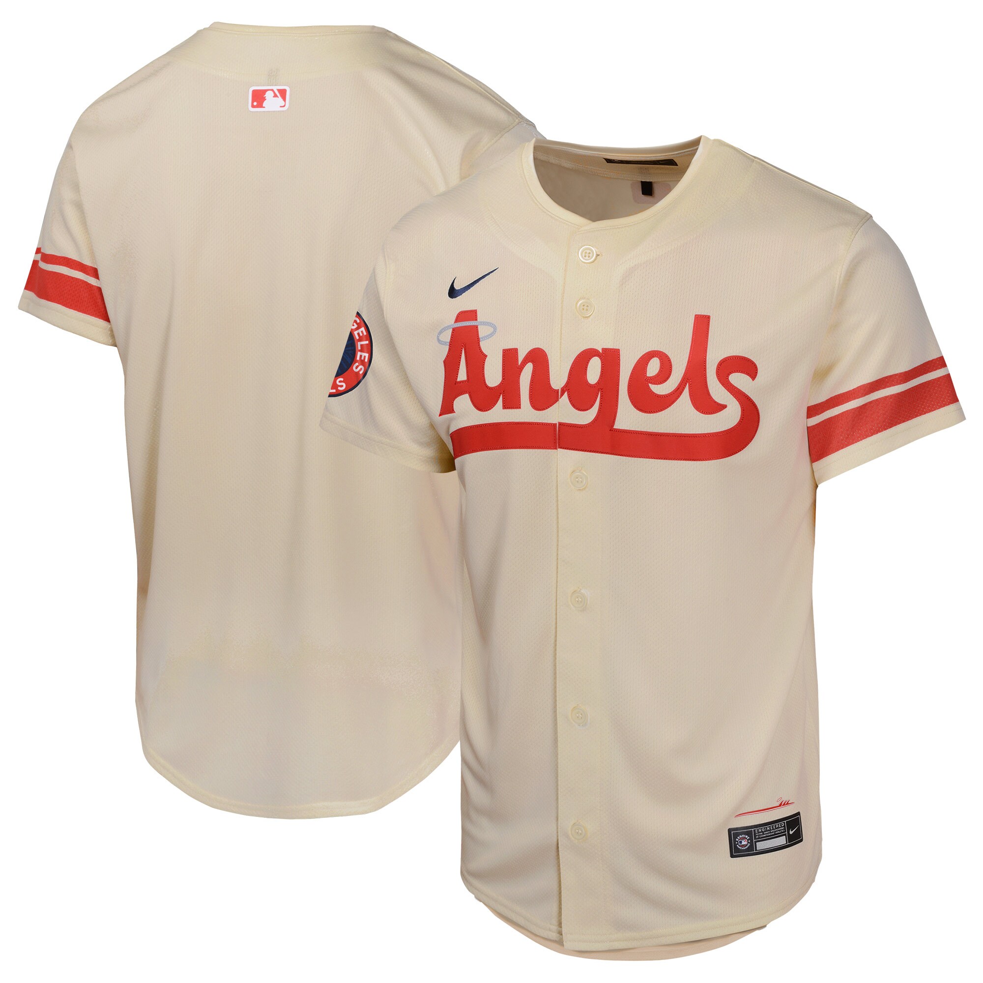 Los Angeles Angels Youth City Connect Limited Jersey - Cream cheap jerseys for sale - CheapJerseys.Shop
