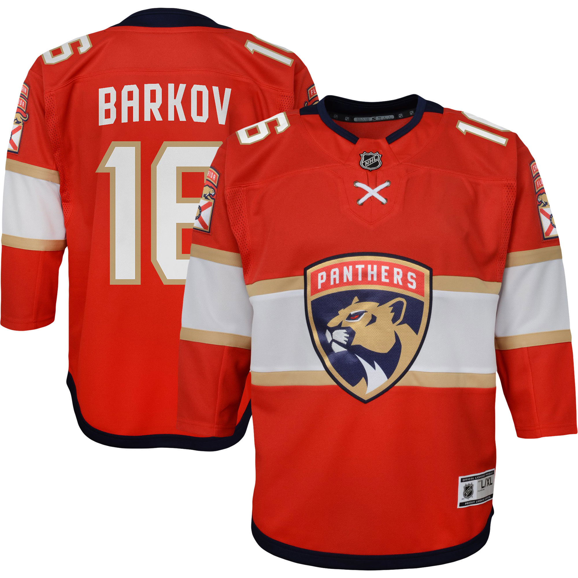 Aleksander Barkov Florida Panthers Youth Home Captain Replica Player Jersey - Red cheap jerseys for sale - CheapJerseys.Shop