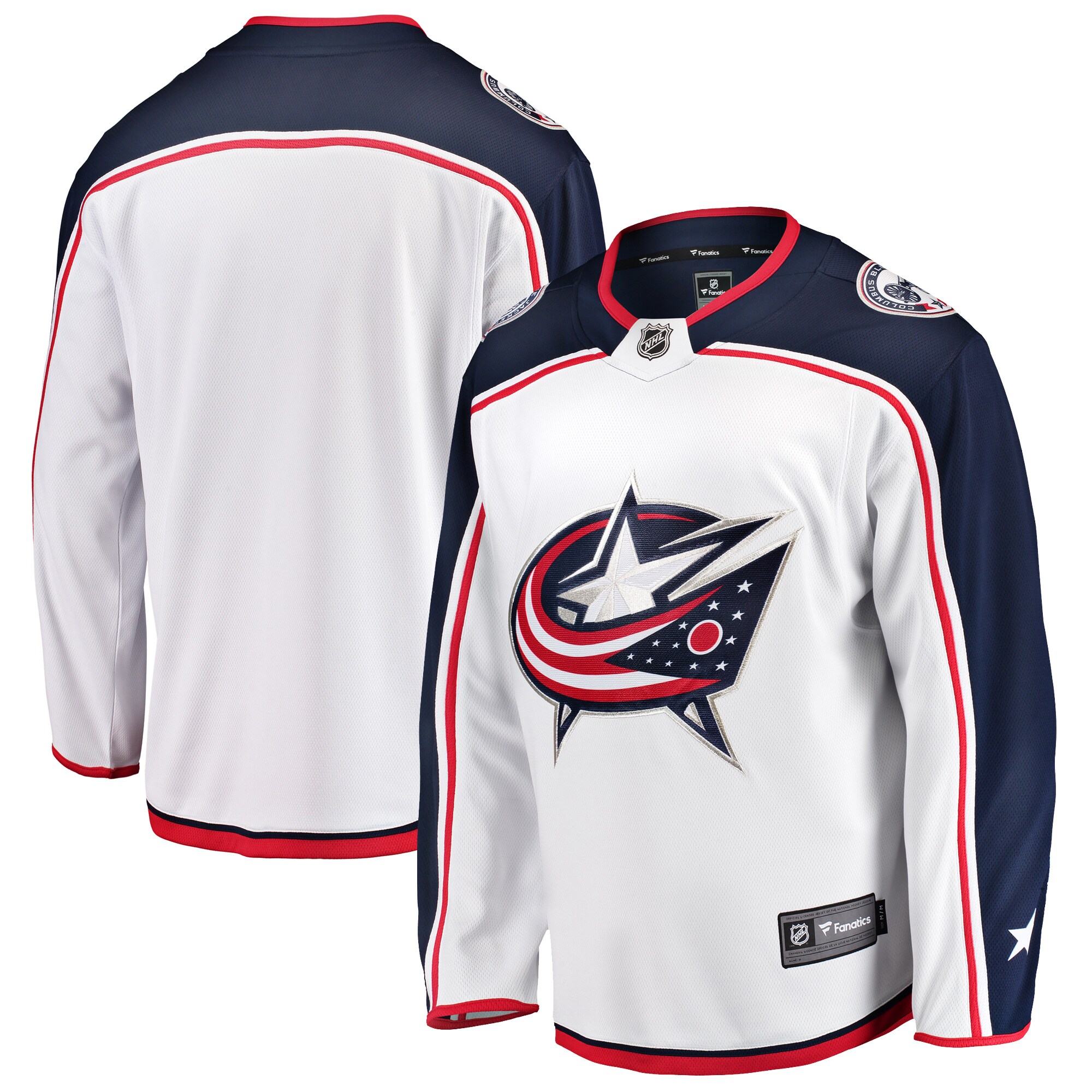 Columbus Blue Jackets Fanatics Breakaway Away Jersey - White cheap jerseys for sale - CheapJerseys.Shop