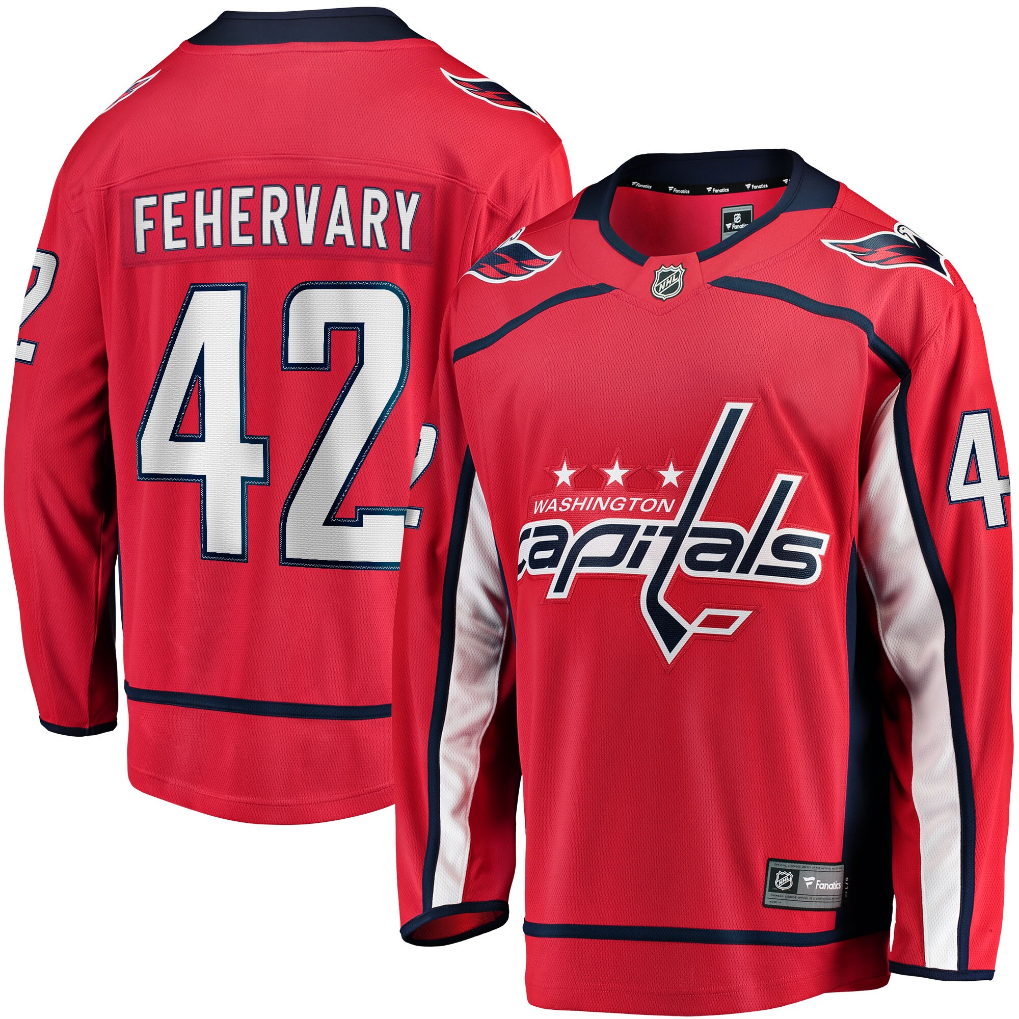 Martin Fehervary Washington Capitals Fanatics Home Breakaway Player Jersey - Red cheap jerseys for sale - CheapJerseys.Shop