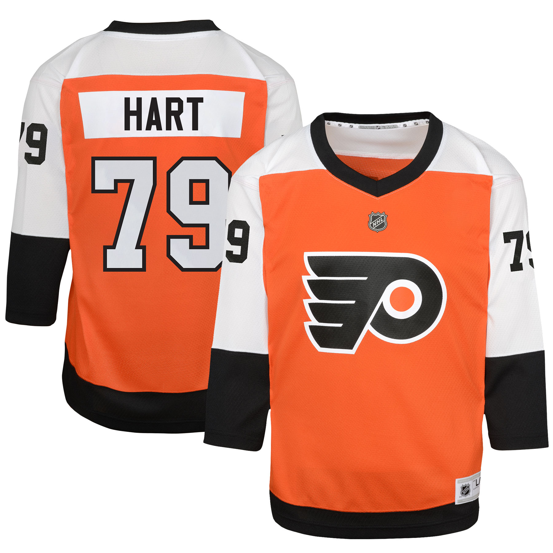 Carter Hart Philadelphia Flyers Youth Home Replica Player Jersey - Burnt Orange cheap jerseys for sale - CheapJerseys.Shop