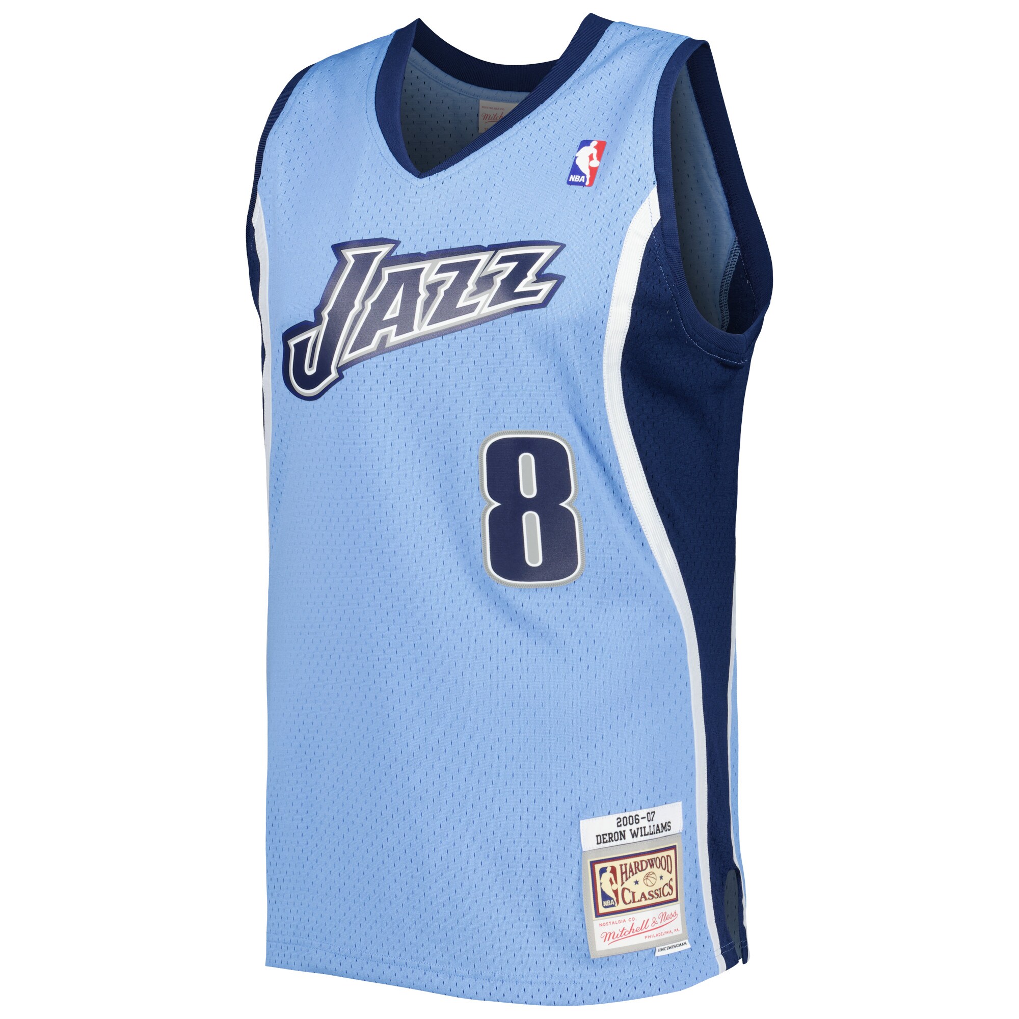 Deron Williams Utah Jazz Mitchell & Ness 2001\/02 Hardwood Classics Swingman Jersey - Blue cheap jerseys for sale - CheapJerseys.Shop