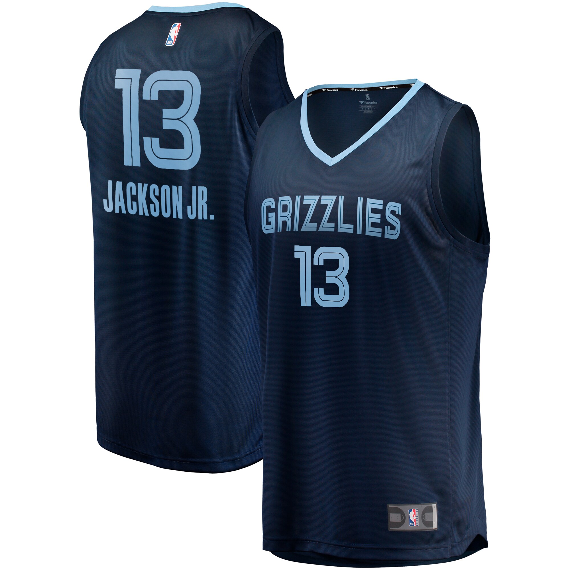 Jaren Jackson Jr. Memphis Grizzlies Fanatics Fast Break Replica Jersey - Icon Edition - Navy cheap jerseys for sale - CheapJerseys.Shop