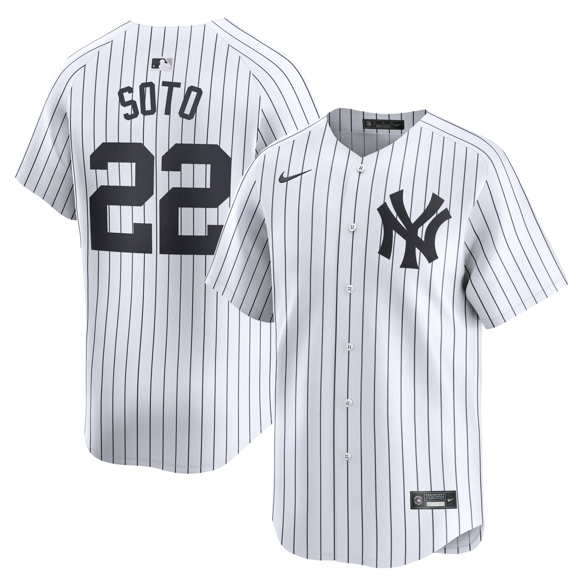 Juan Soto New York Yankees Home Limited Player Jersey - White cheap jerseys for sale - CheapJerseys.Shop