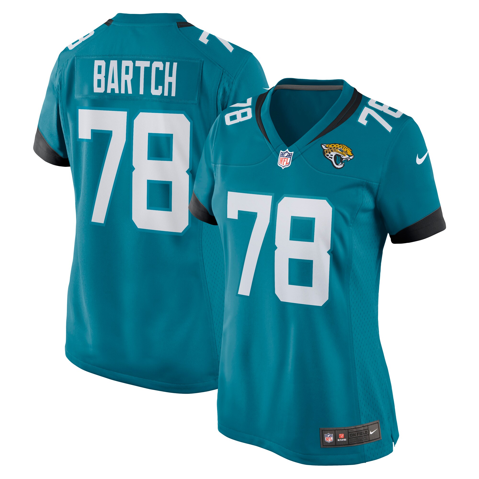 Ben Bartch Jacksonville Jaguars Women's Game Jersey - Teal cheap jerseys for sale - CheapJerseys.Shop