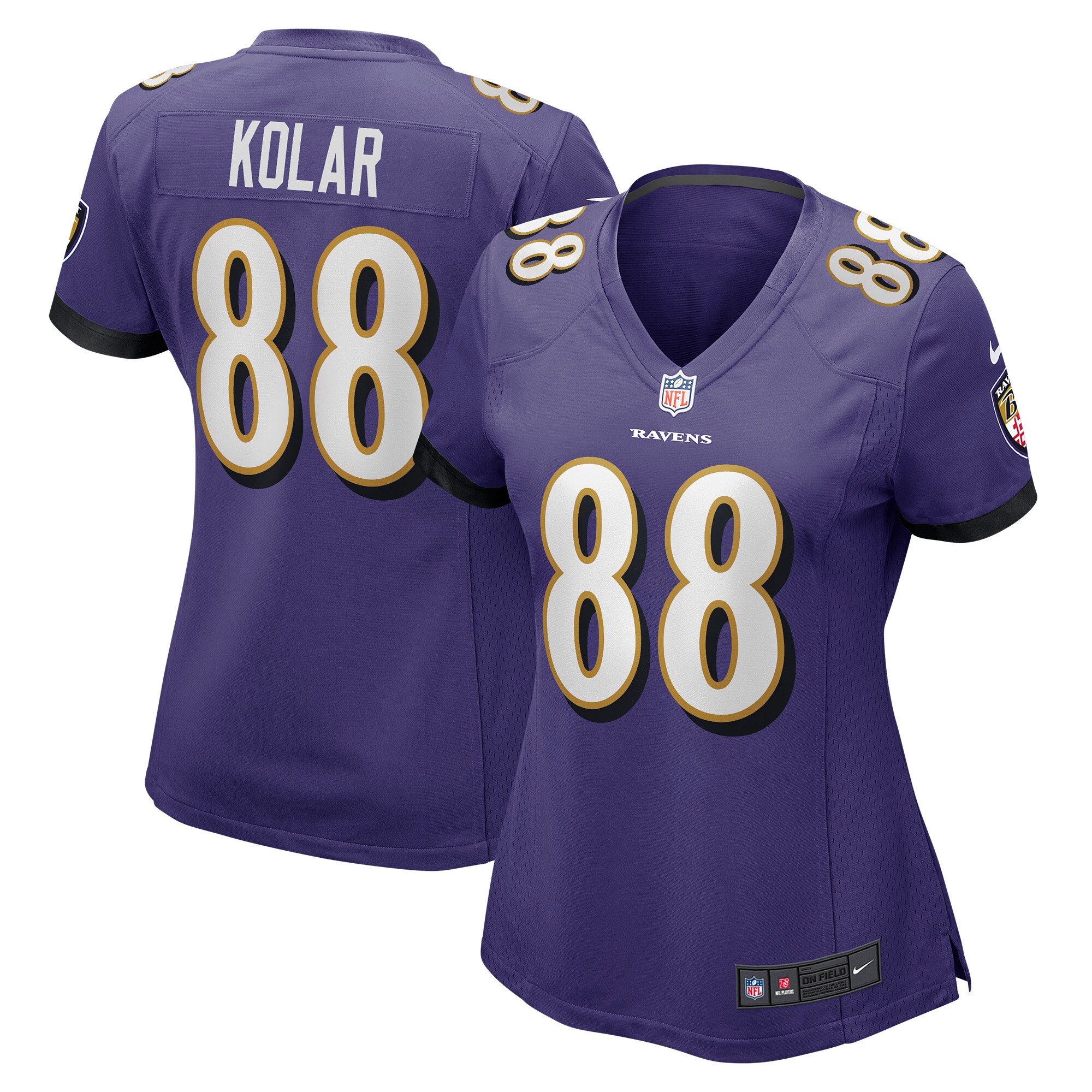 Charlie Kolar Baltimore Ravens Women's Player Game Jersey - Purple cheap jerseys for sale - CheapJerseys.Shop