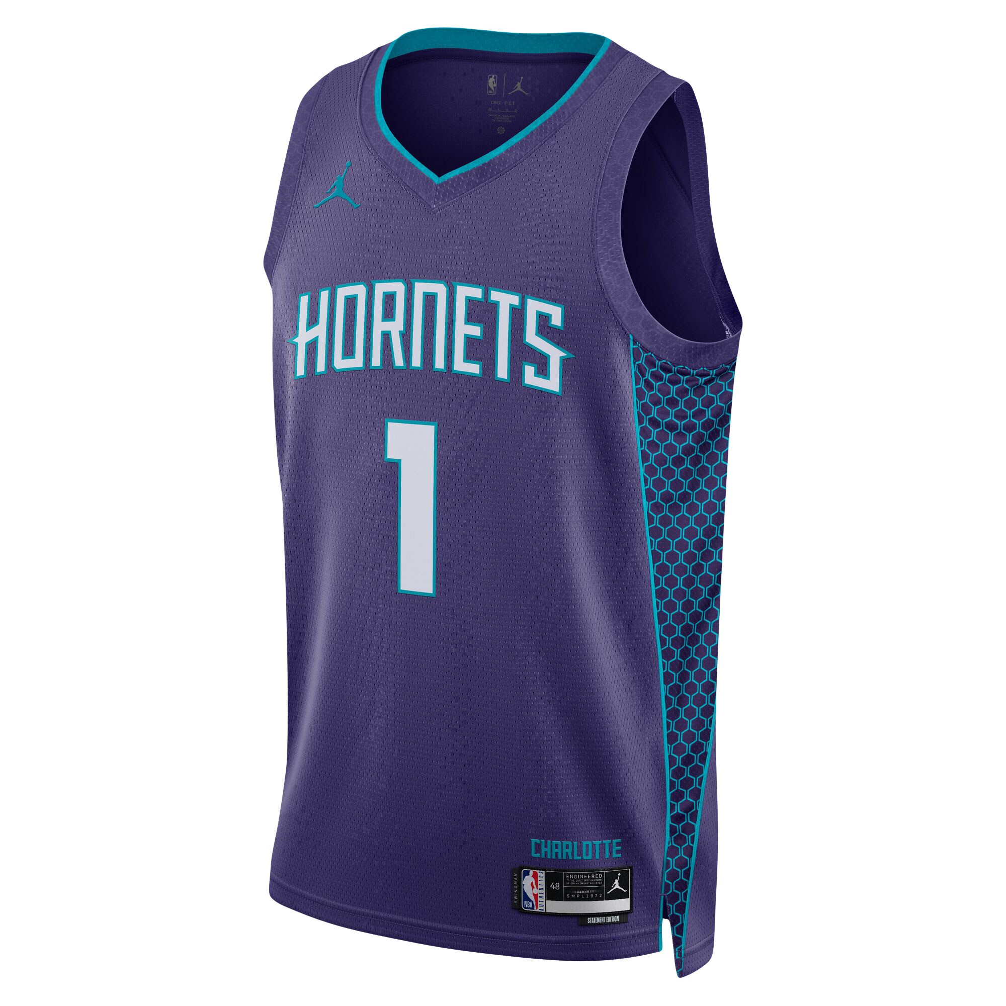 LaMelo Ball Charlotte Hornets Jordan Brand Unisex Swingman Jersey - Statement Edition - Purple cheap jerseys for sale - CheapJerseys.Shop