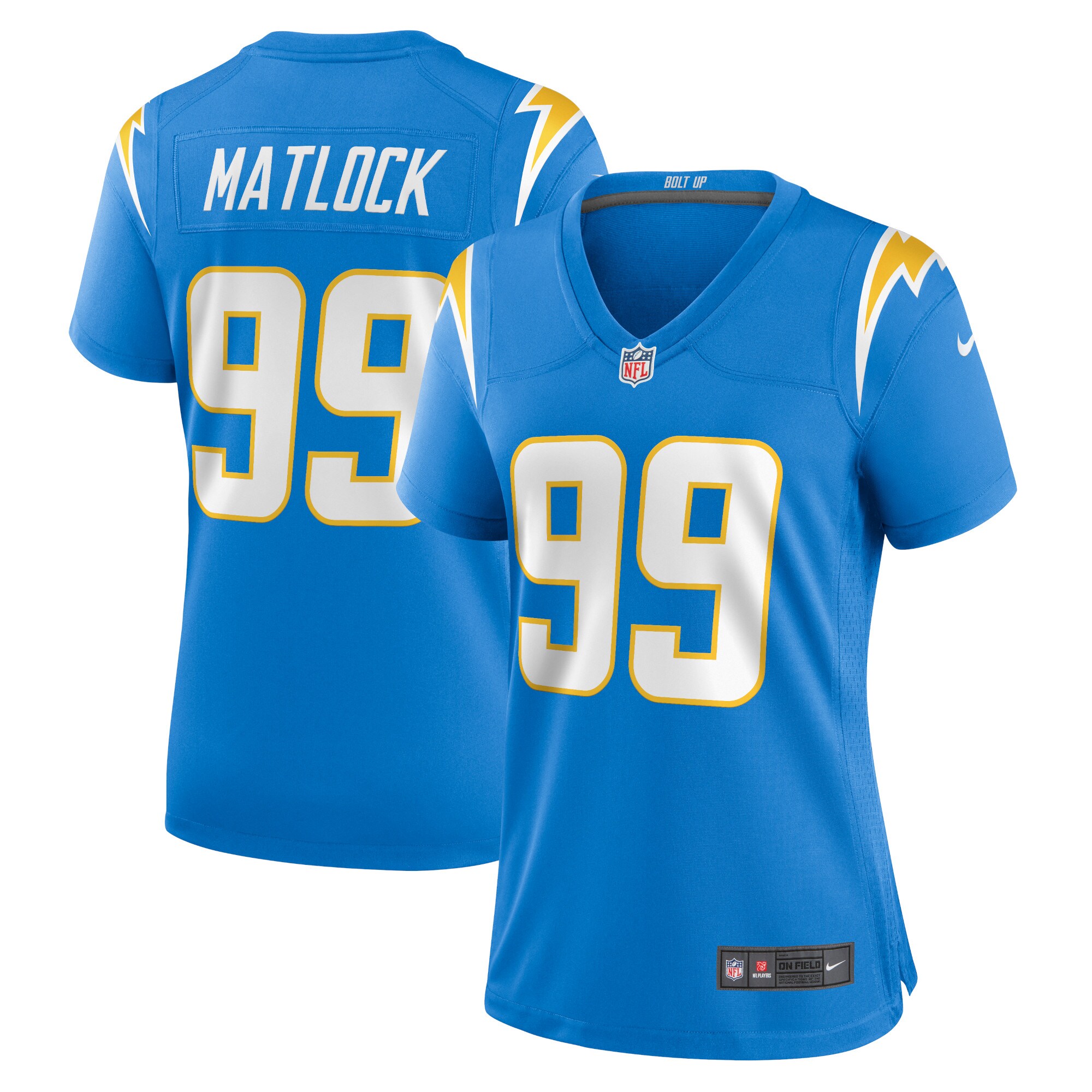 Scott Matlock Los Angeles Chargers Women's Team Game Jersey - Powder Blue cheap jerseys for sale - CheapJerseys.Shop