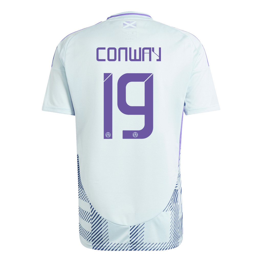 Tommy Conway 19 Scotland National Team 2024 Away Men Jersey - White cheap jerseys for sale - CheapJerseys.Shop