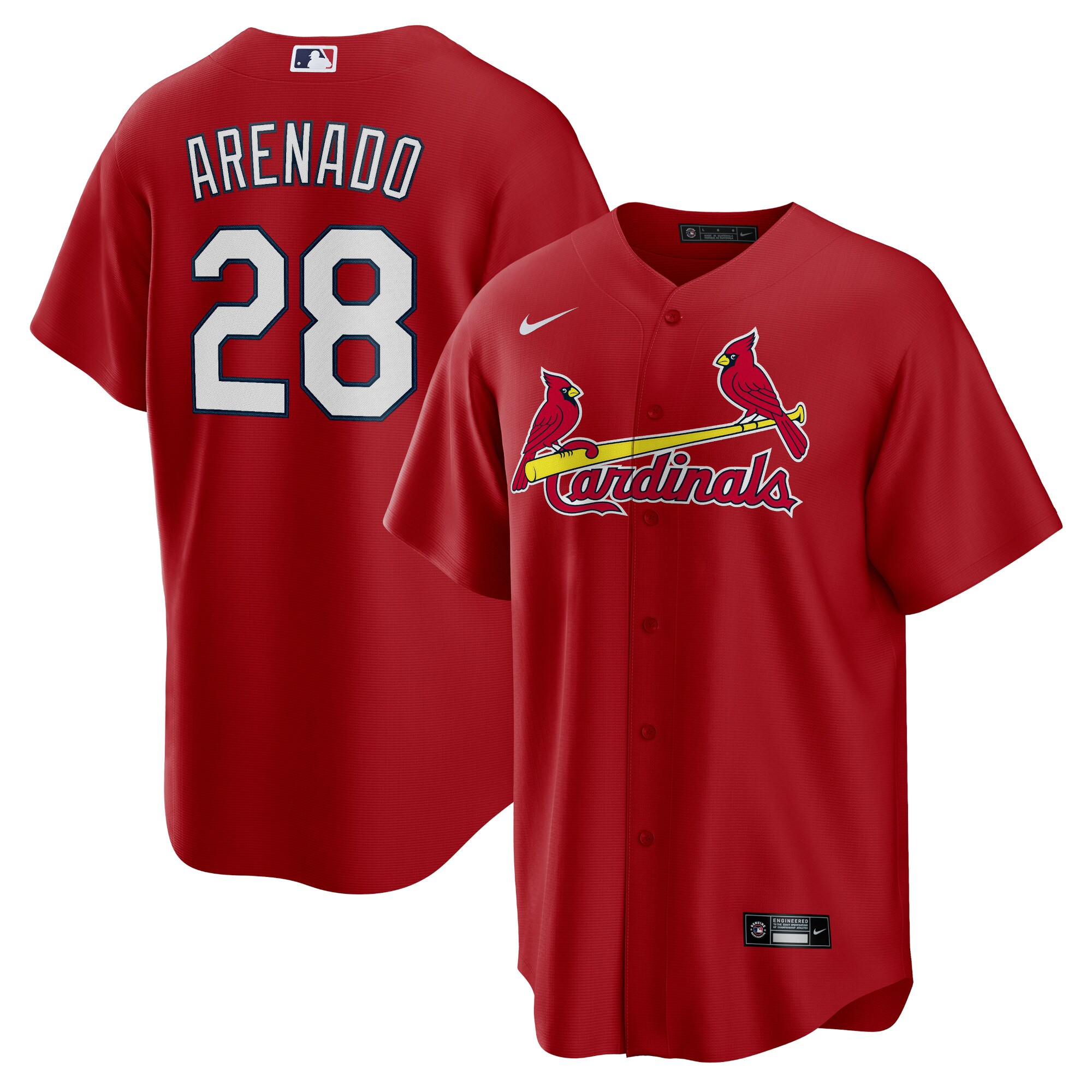 Nolan Arenado St. Louis Cardinals Alternate Official Replica Player Jersey - Red cheap jerseys for sale - CheapJerseys.Shop