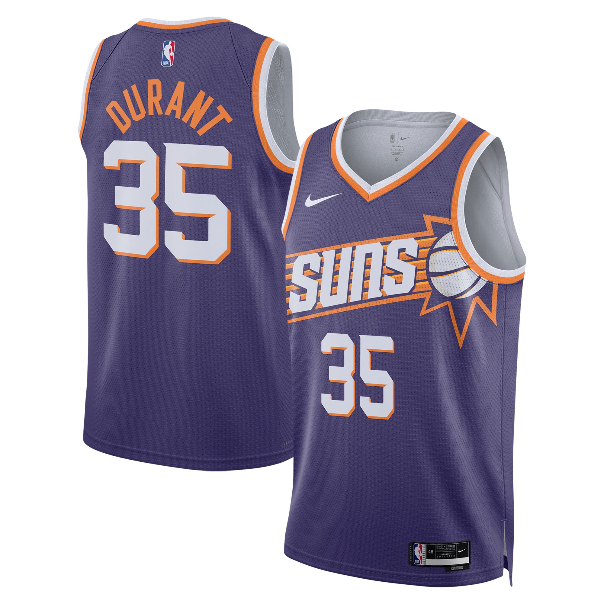 Kevin Durant Phoenix Suns Unisex Swingman Jersey - Icon Edition - Purple cheap jerseys for sale - CheapJerseys.Shop