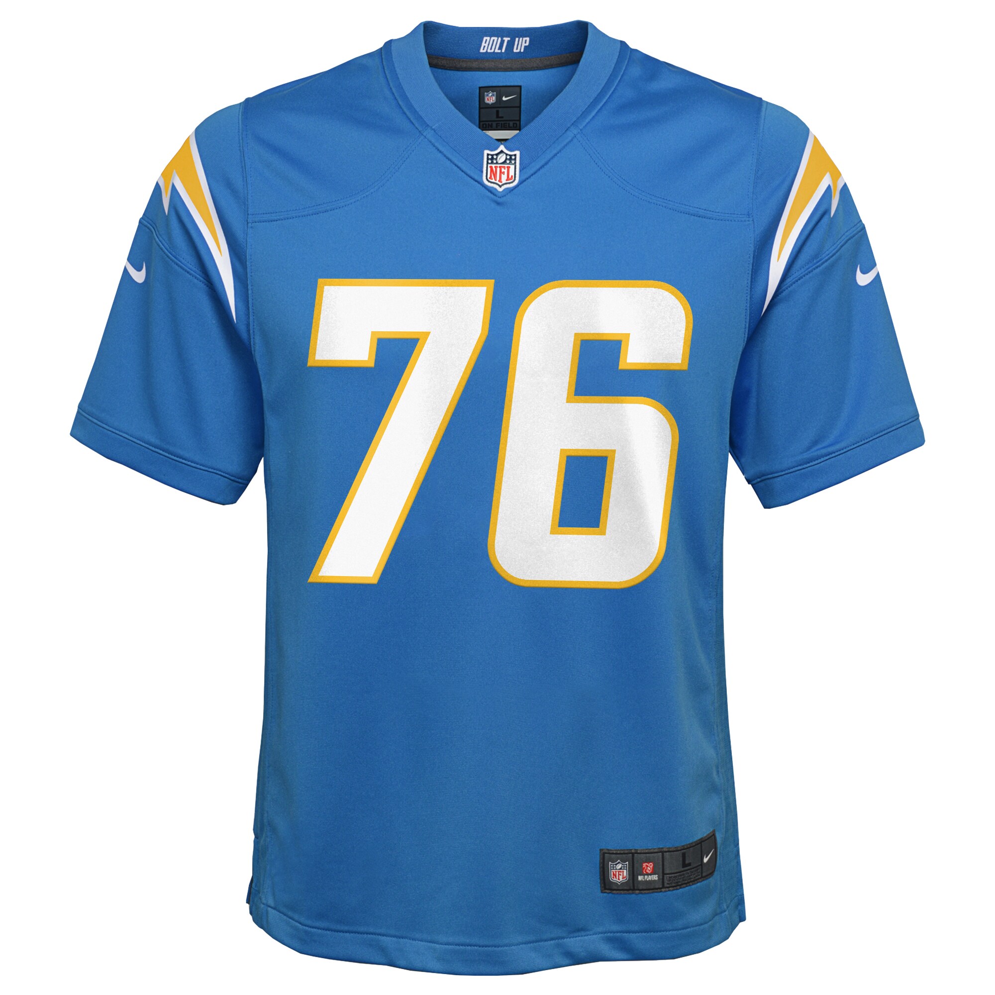 Joe Alt Los Angeles Chargers Youth 2024 Draft First Round Pick Player Game Jersey - Powder Blue cheap jerseys for sale - CheapJerseys.Shop