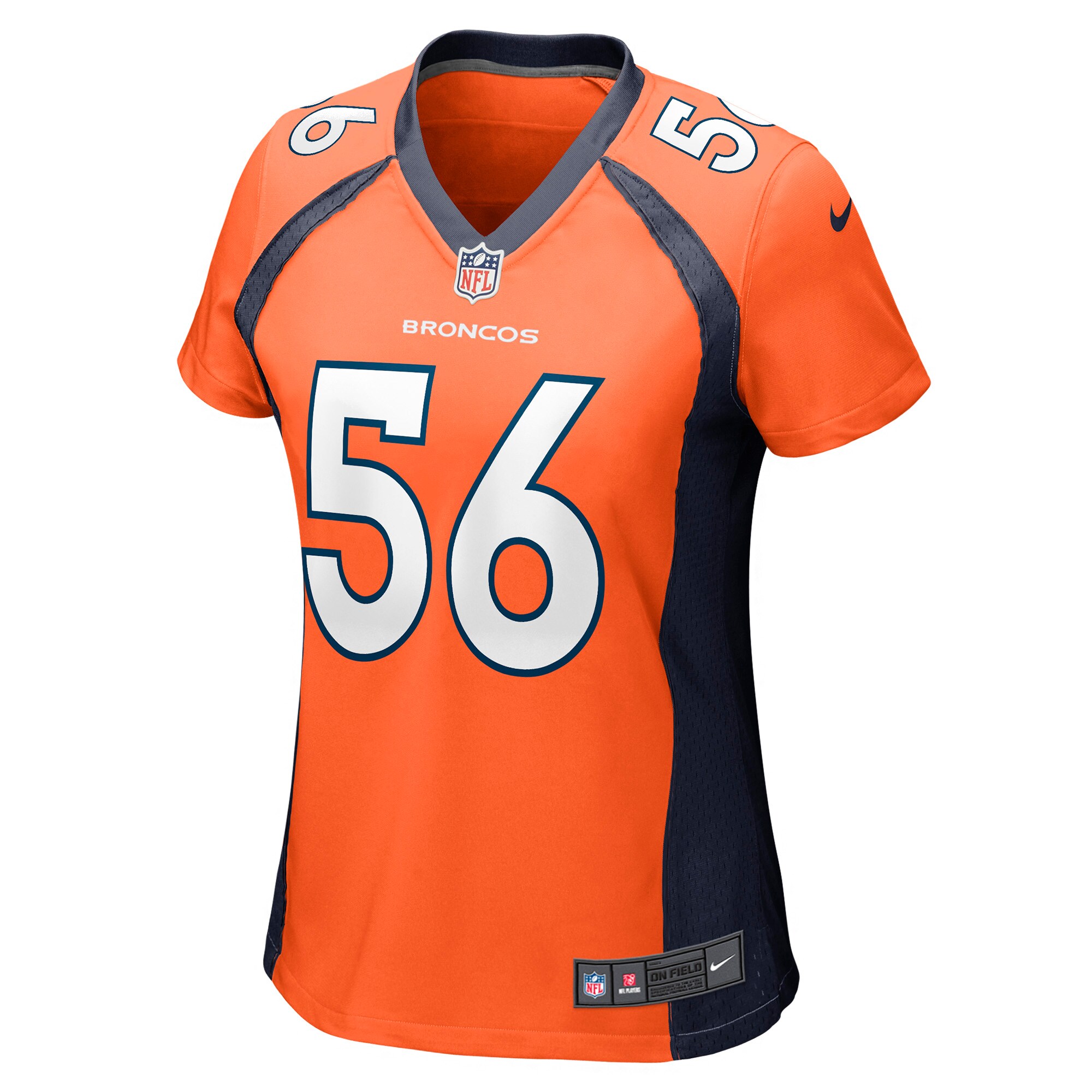Baron Browning Denver Broncos Women's Game Jersey - Orange cheap jerseys for sale - CheapJerseys.Shop