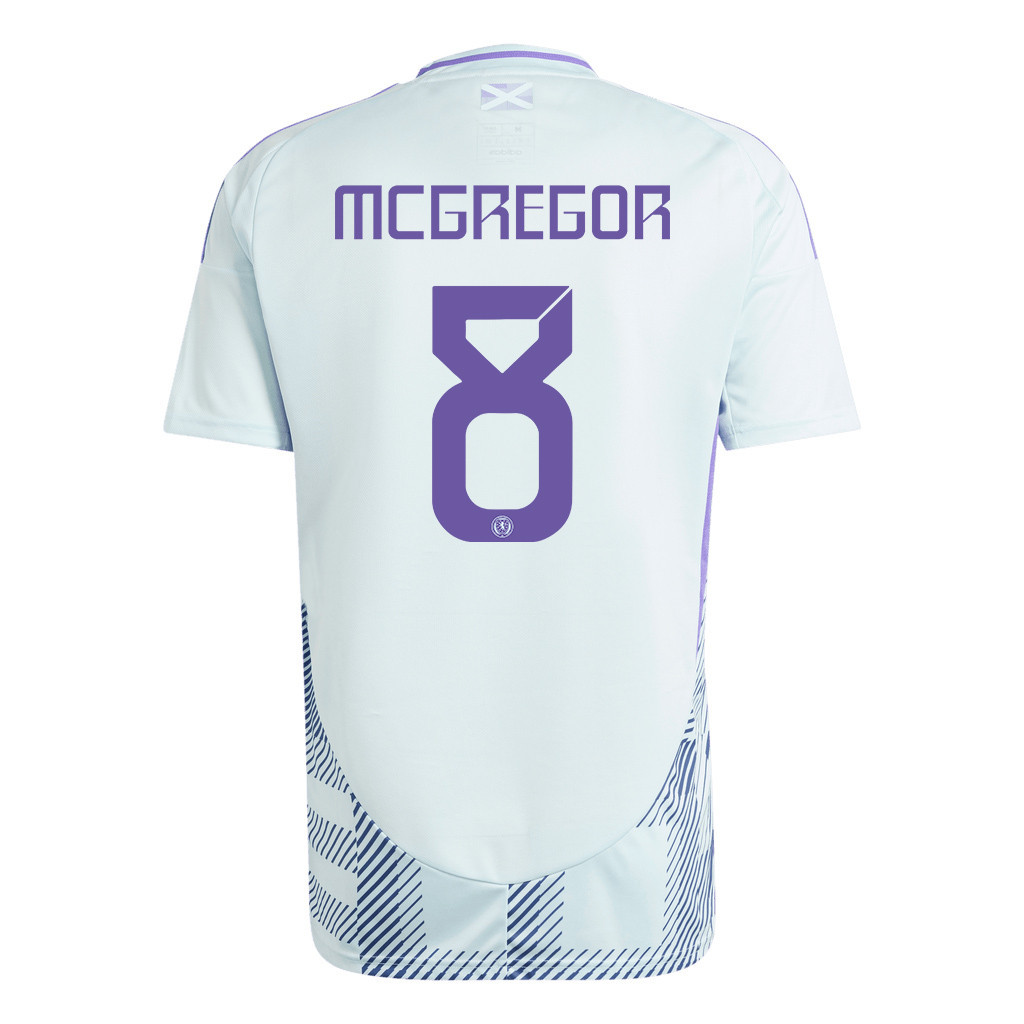 Callum McGregor 8 Scotland National Team 2024 Away Men Jersey - White cheap jerseys for sale - CheapJerseys.Shop