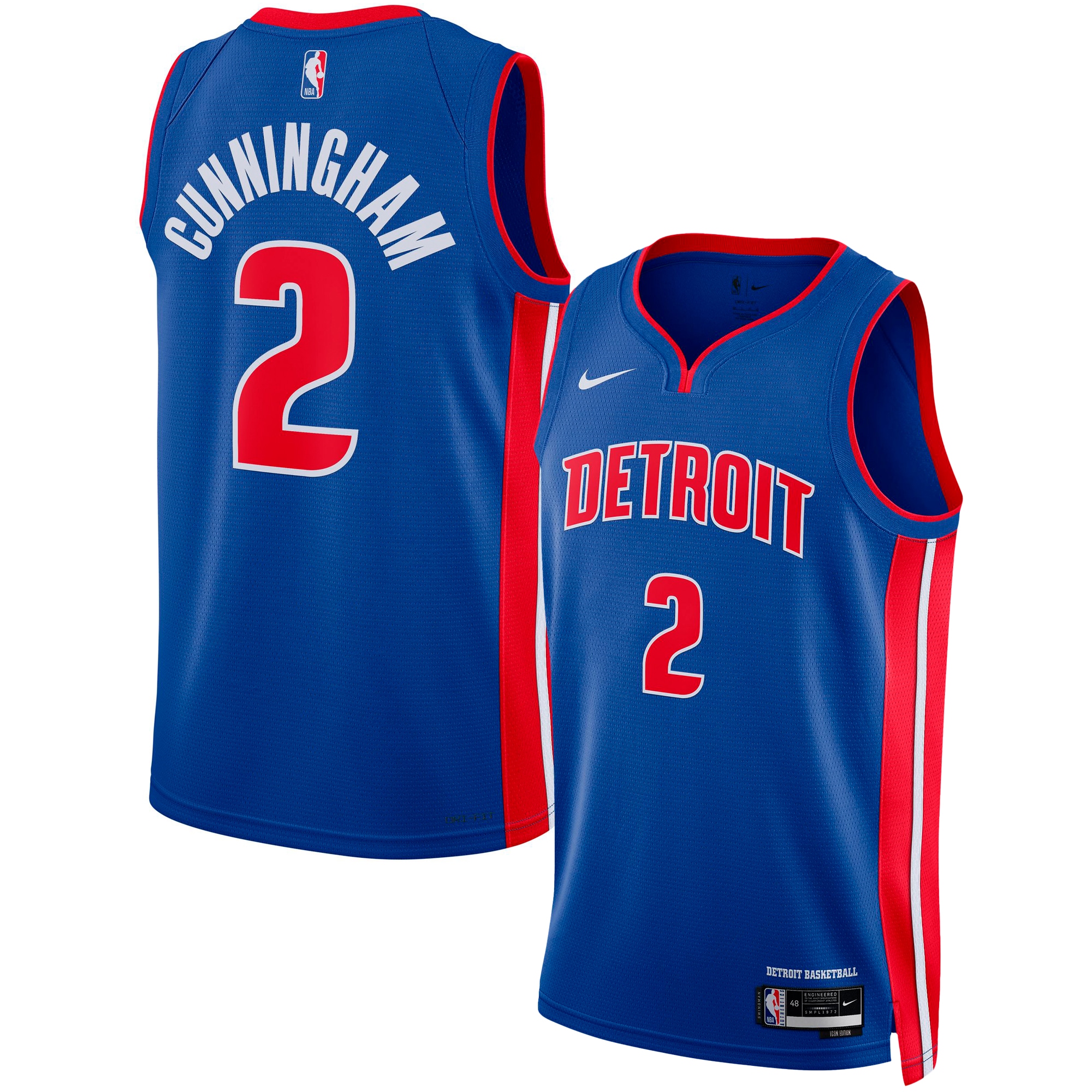 Cade Cunningham Detroit Pistons Unisex Swingman Jersey - Icon Edition - Blue cheap jerseys for sale - CheapJerseys.Shop