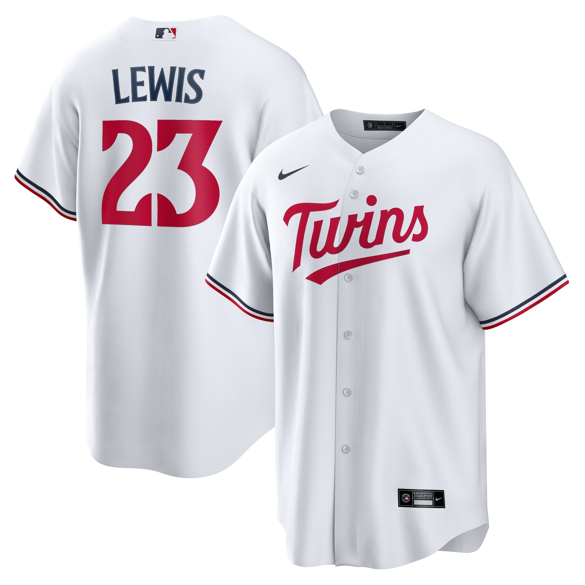 Royce Lewis Minnesota Twins Replica Player Jersey - White cheap jerseys for sale - CheapJerseys.Shop