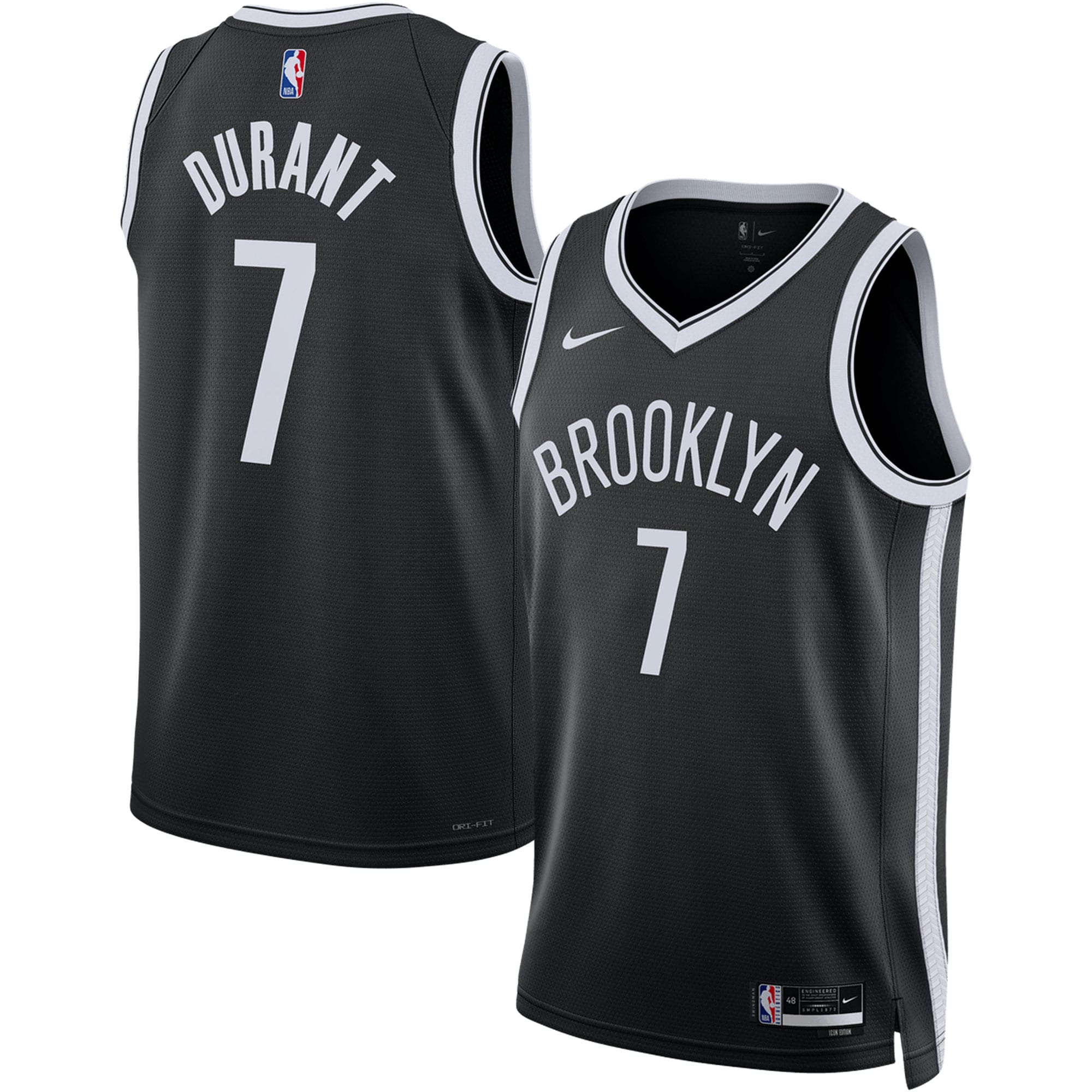 Kevin Durant Brooklyn Nets Unisex Swingman Jersey - Icon Edition - Black cheap jerseys for sale - CheapJerseys.Shop