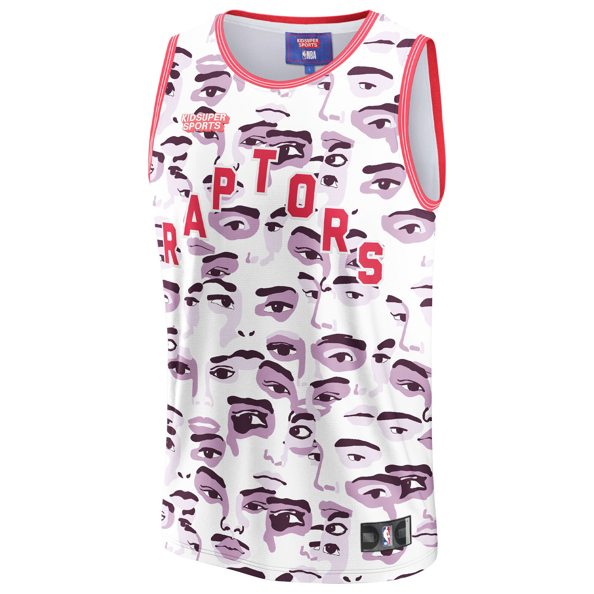 Toronto Raptors & KidSuper Studios by Fanatics Unisex Hometown Jersey - White cheap jerseys for sale - CheapJerseys.Shop