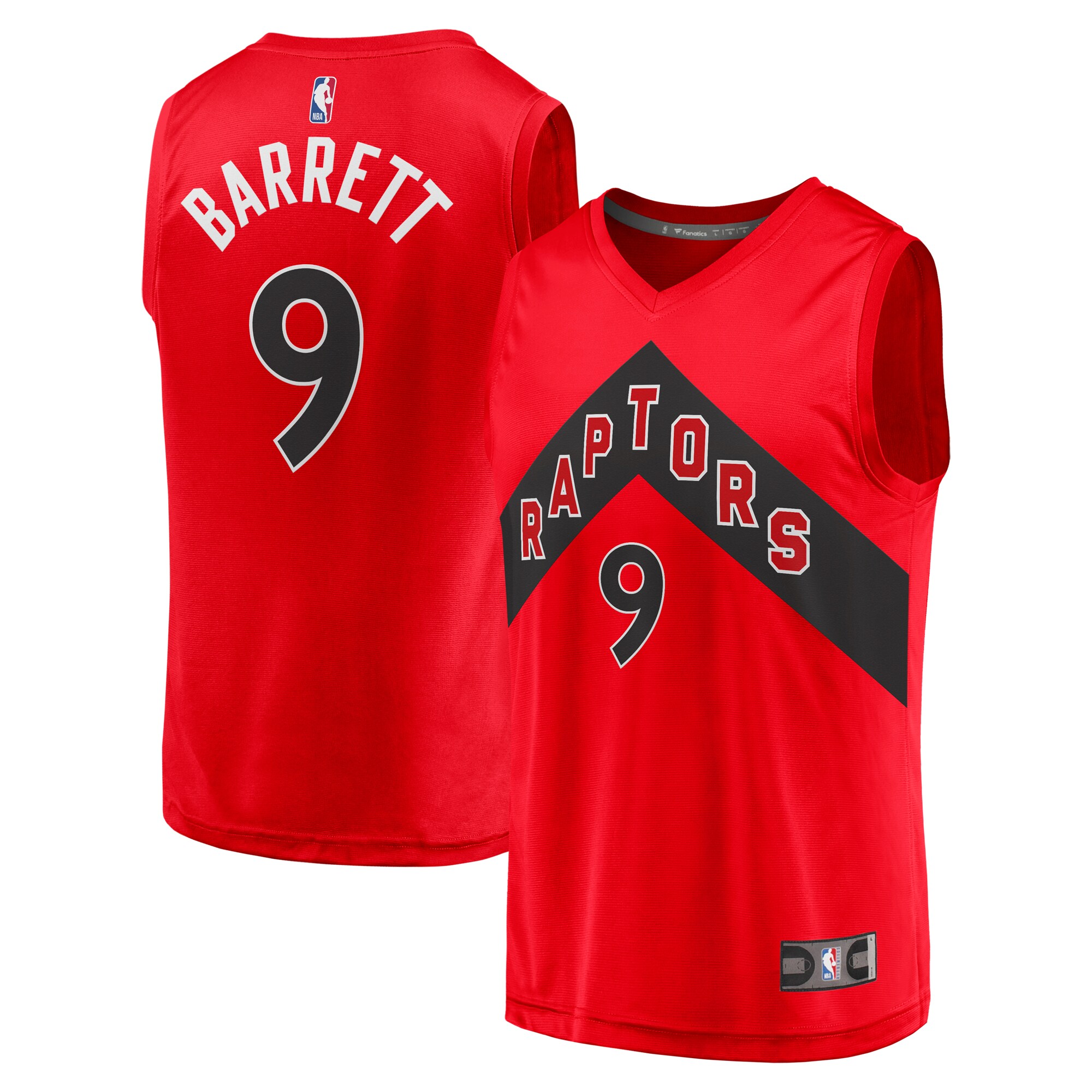 RJ Barrett Toronto Raptors Fanatics Youth Fast Break Player Jersey - Icon Edition - Red cheap jerseys for sale - CheapJerseys.Shop