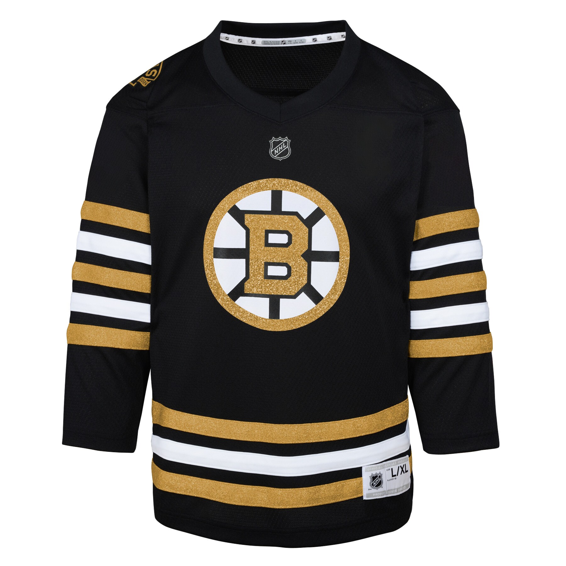 Boston Bruins Youth 100th Anniversary Replica Jersey - Black cheap jerseys for sale - CheapJerseys.Shop