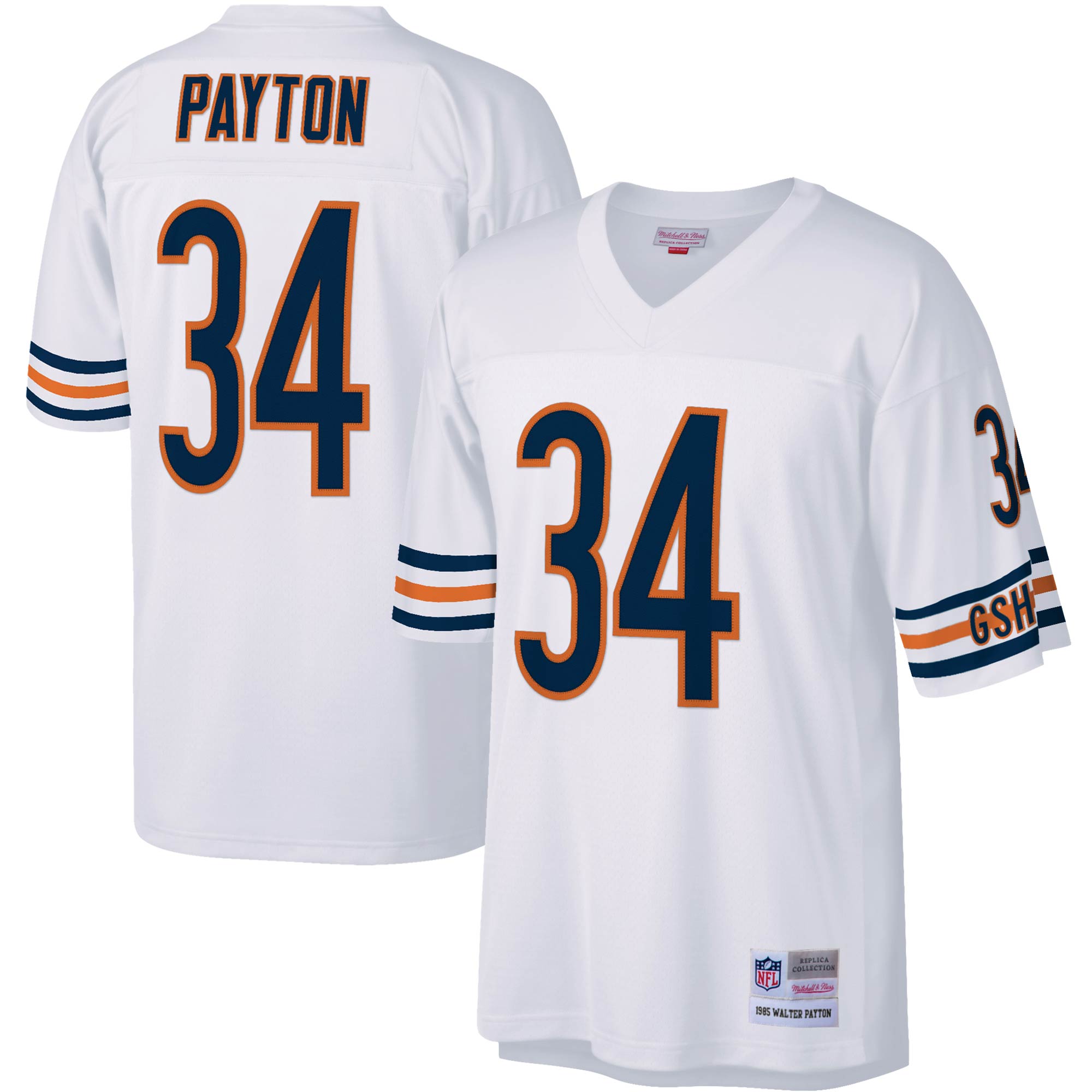 Walter Payton Chicago Bears Mitchell & Ness Legacy Replica Jersey - White cheap jerseys for sale - CheapJerseys.Shop