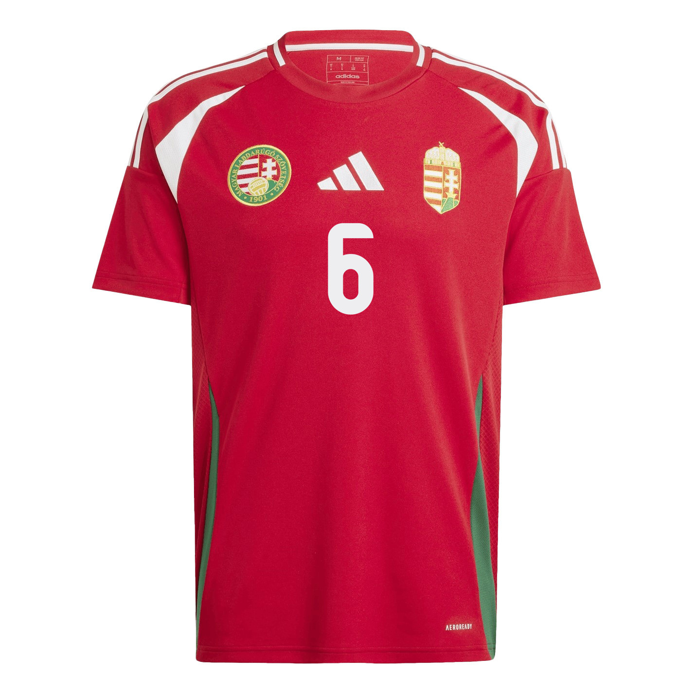 Willi Orbán 6 Hungary National Team 2024/25 Home Men Jersey - Red cheap jerseys for sale - CheapJerseys.Shop