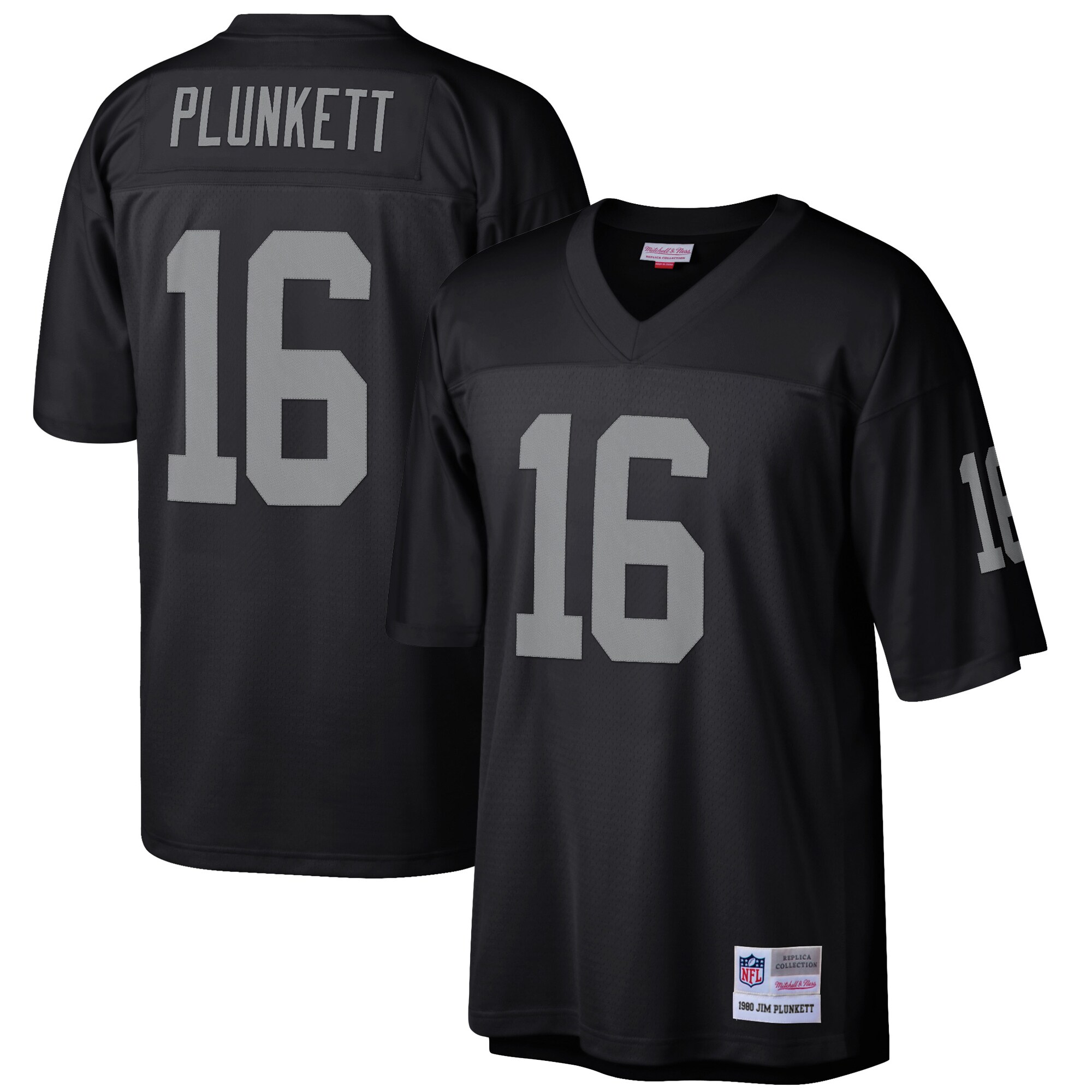 Jim Plunkett Las Vegas Raiders Mitchell & Ness Retired Player Legacy Replica Jersey - Black cheap jerseys for sale - CheapJerseys.Shop