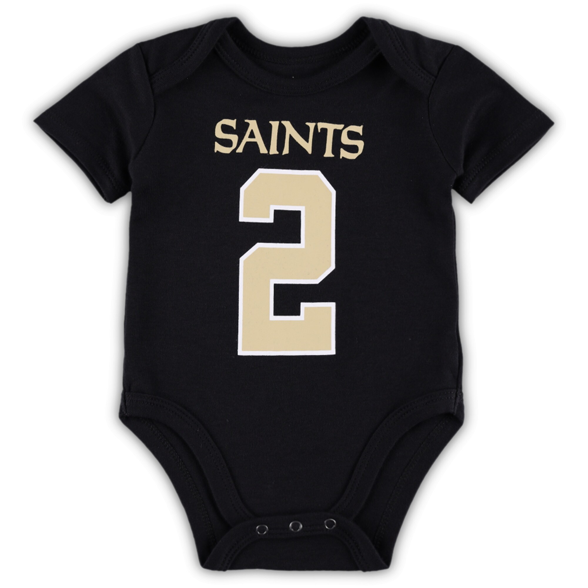 Jameis Winston New Orleans Saints Newborn & Infant Team Player Bodysuit - Black cheap jerseys for sale - CheapJerseys.Shop