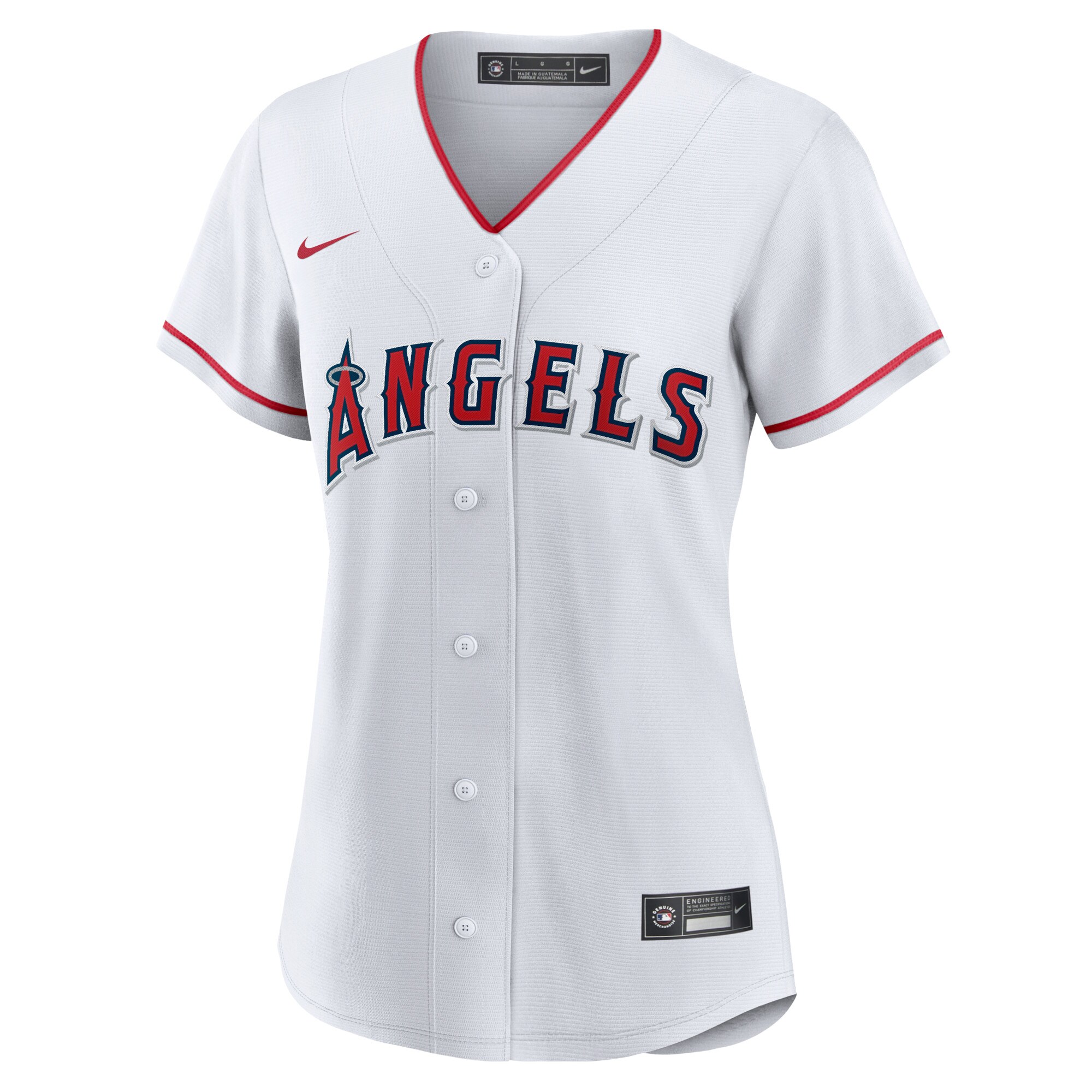 Los Angeles Angels Women's Home Blank Replica Jersey - White cheap jerseys for sale - CheapJerseys.Shop