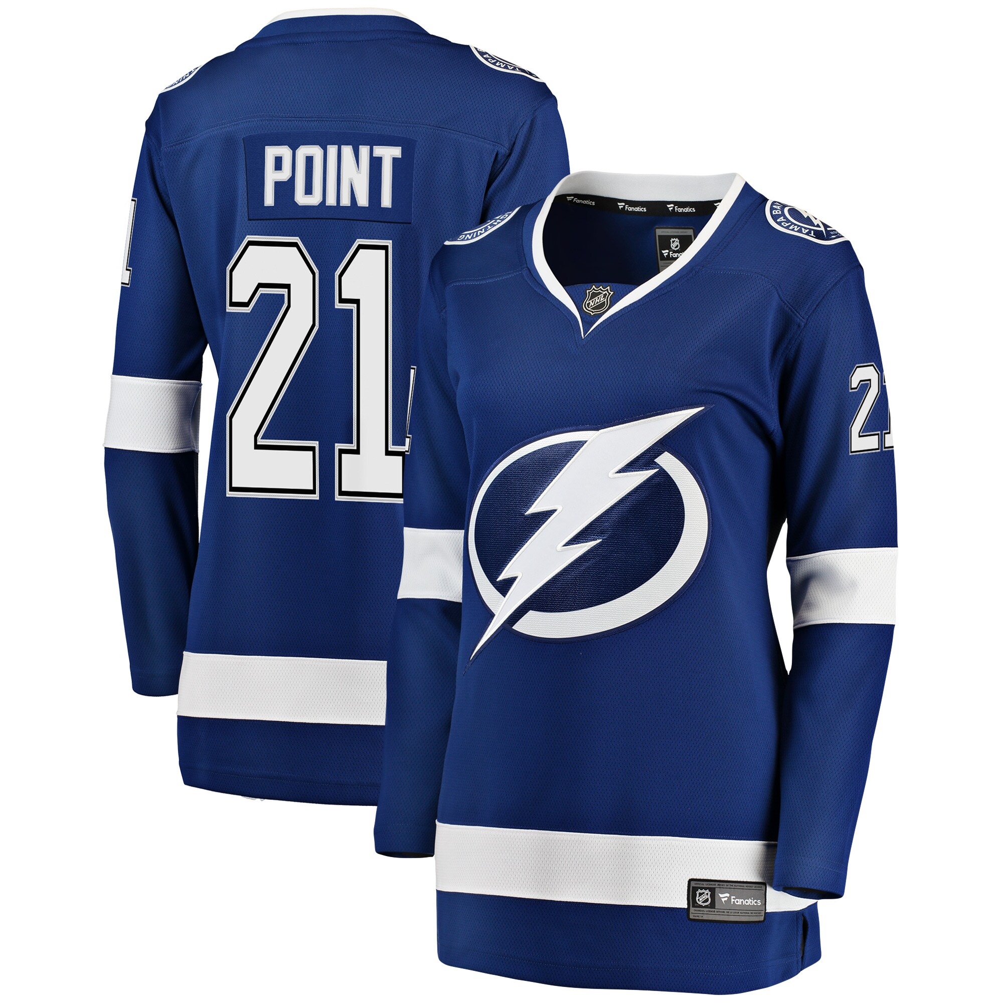 Brayden Point Tampa Bay Lightning Fanatics Women's Breakaway Player Jersey - Blue cheap jerseys for sale - CheapJerseys.Shop