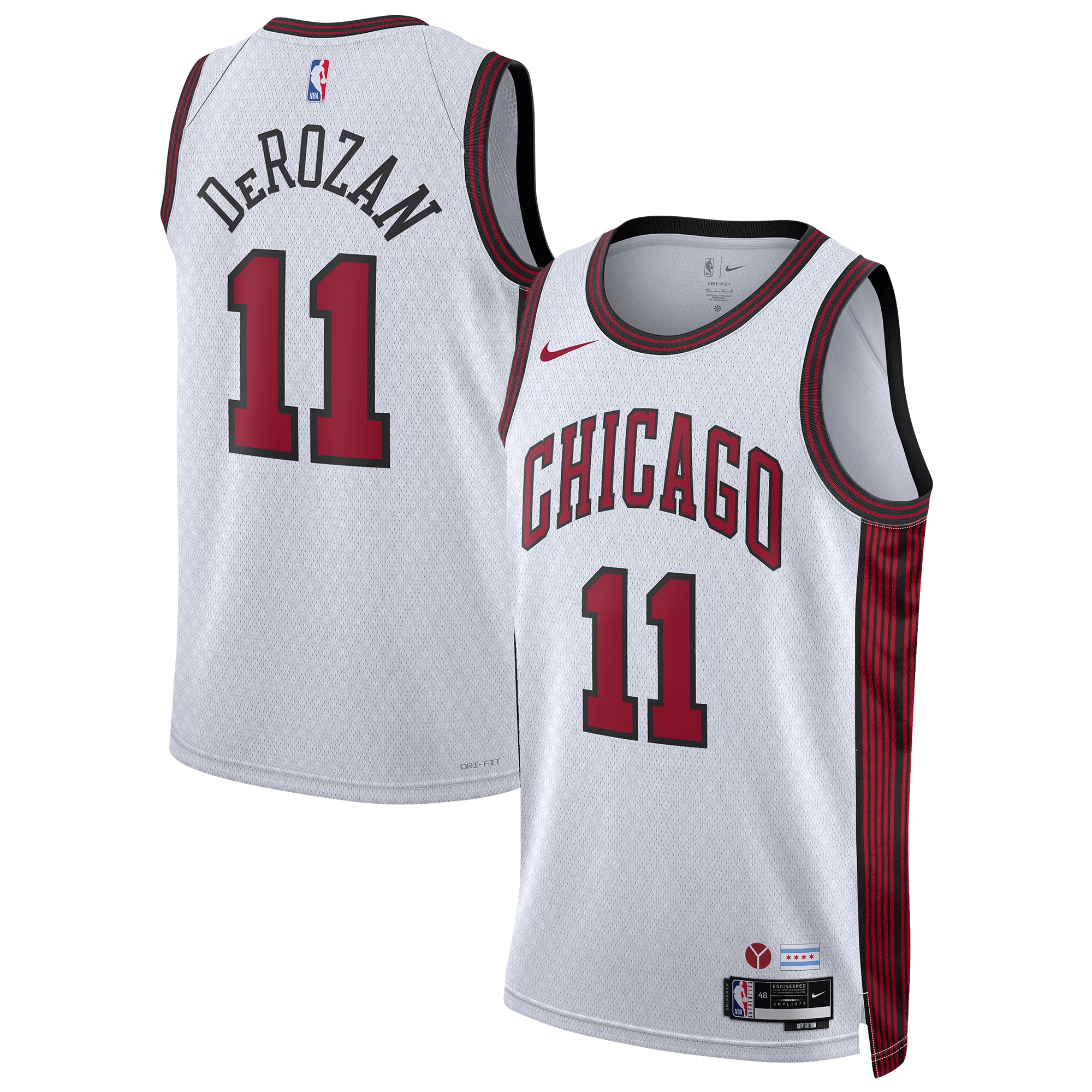 DeMar DeRozan Chicago Bulls Unisex 2022\/23 Swingman Jersey - City Edition - White cheap jerseys for sale - CheapJerseys.Shop