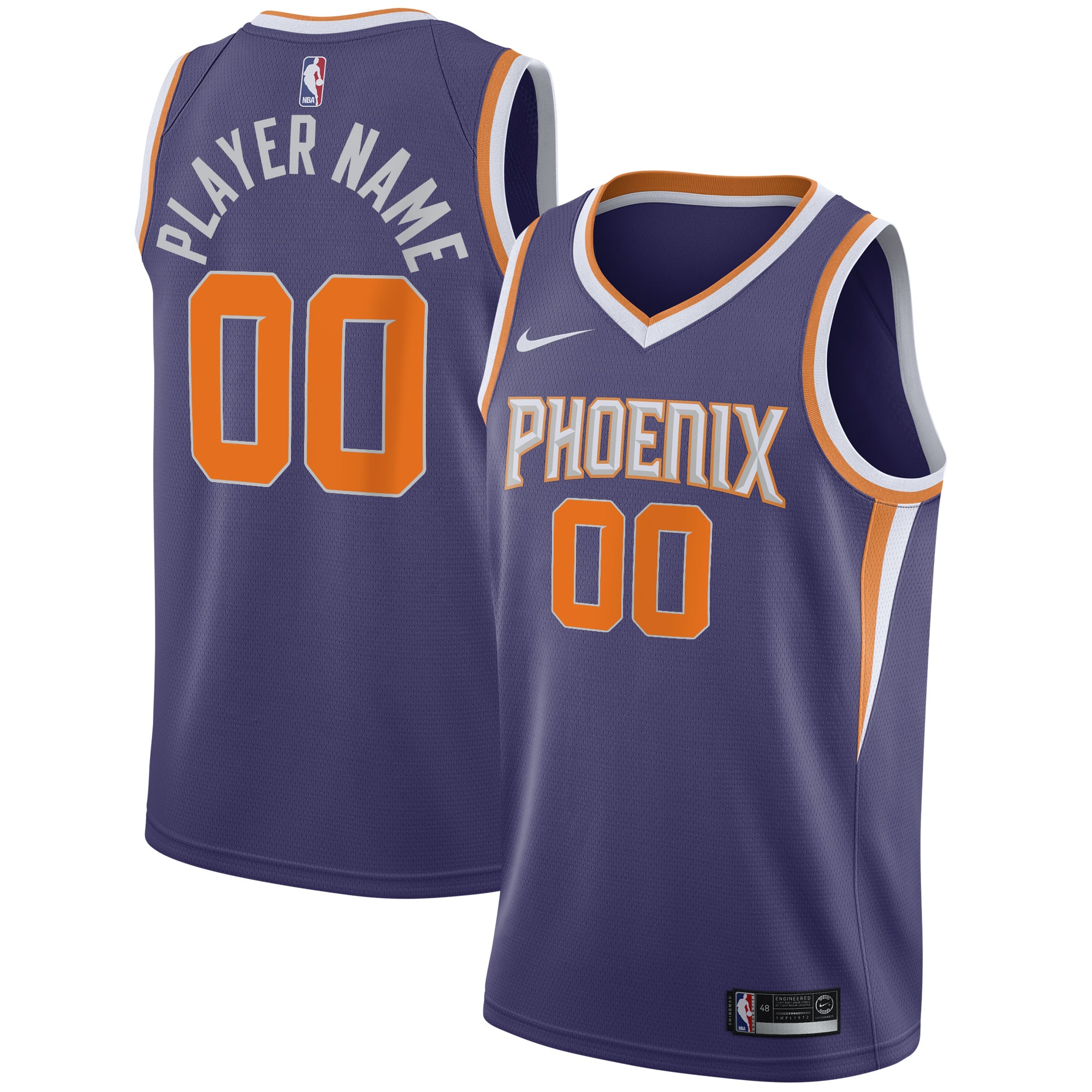 Phoenix Suns 2020\/21 Swingman Custom Jersey - Icon Edition - Purple cheap jerseys for sale - CheapJerseys.Shop