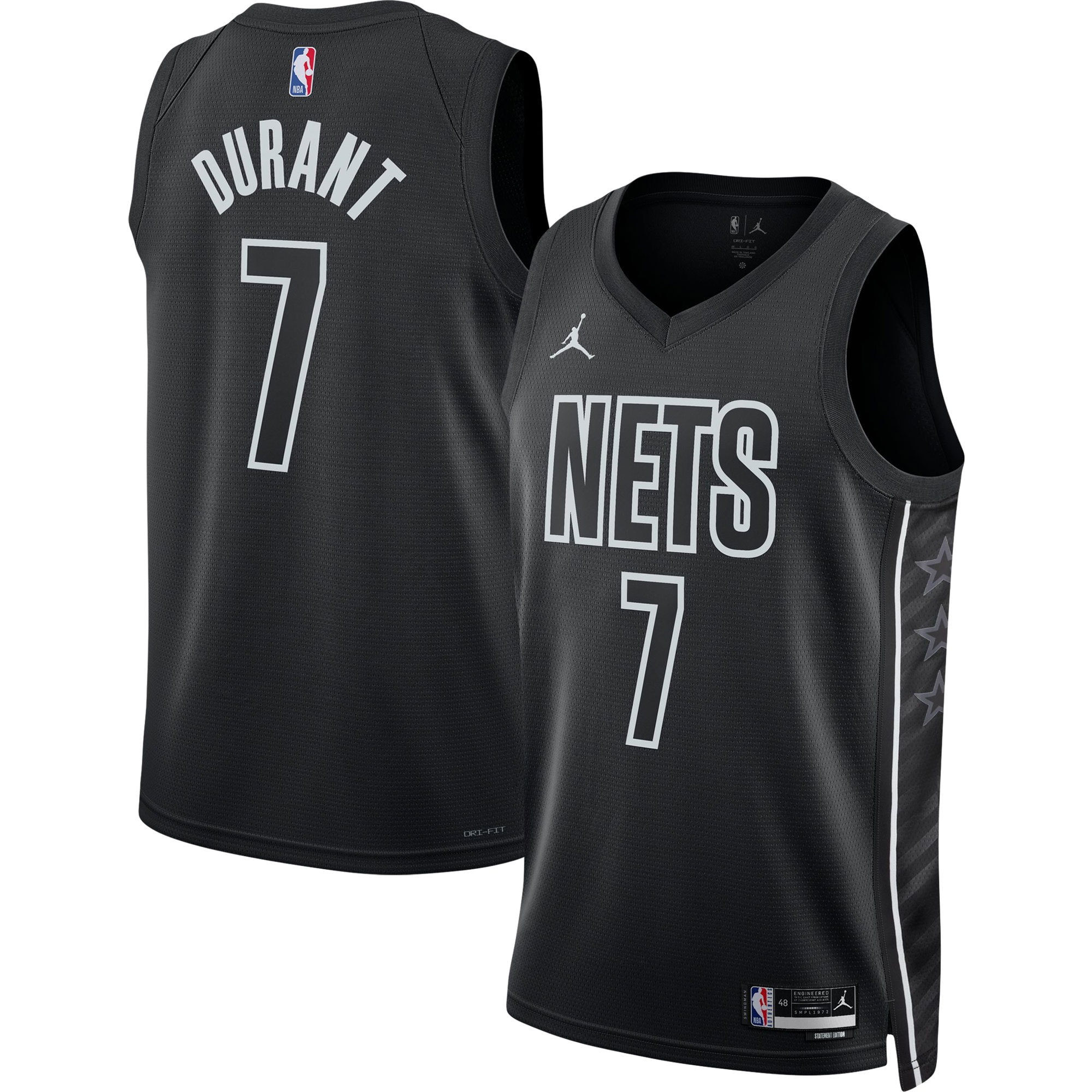 Kevin Durant Brooklyn Nets Jordan Brand Unisex Swingman Jersey - Statement Edition - Black cheap jerseys for sale - CheapJerseys.Shop