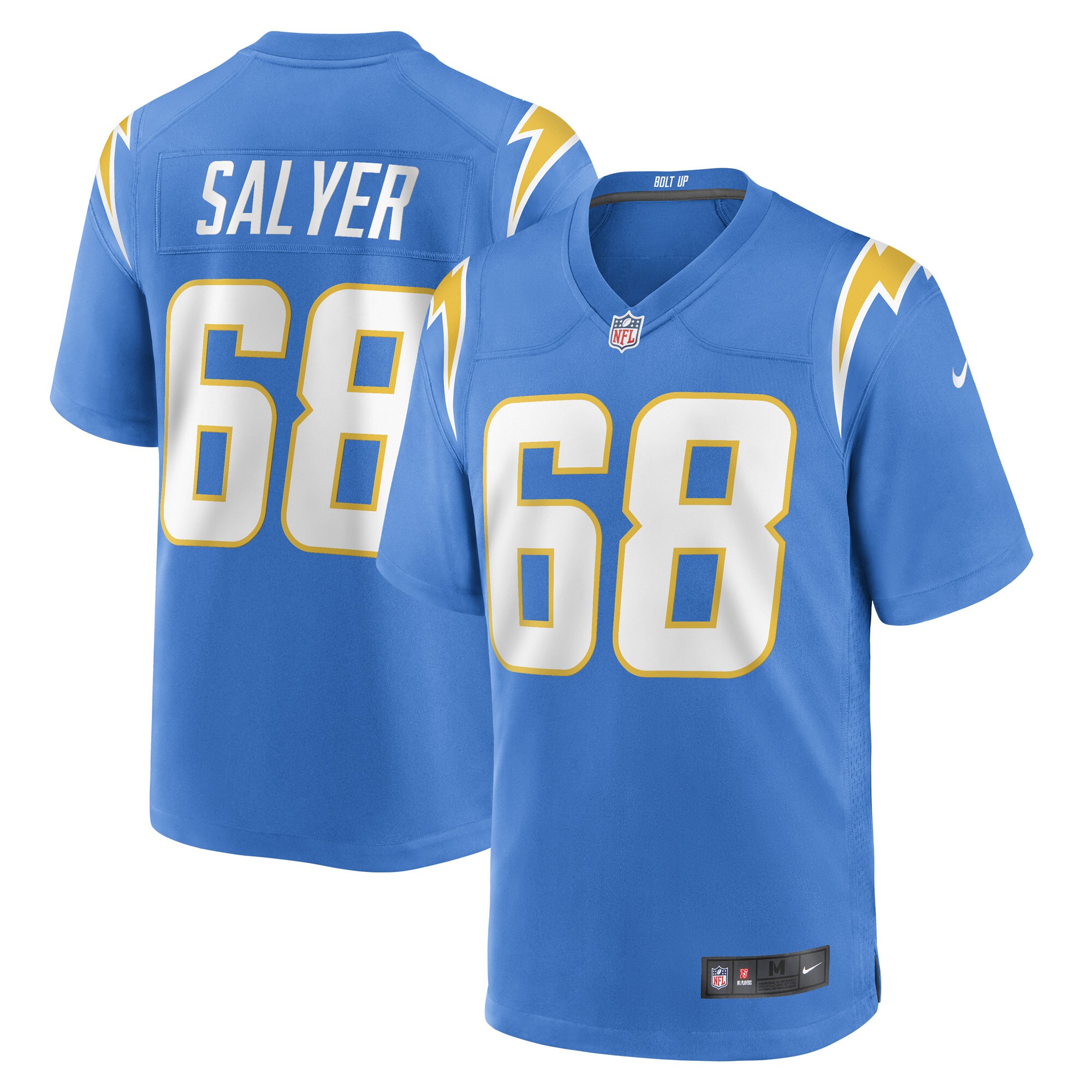 Jamaree Salyer Los Angeles Chargers Game Player Jersey - Powder Blue cheap jerseys for sale - CheapJerseys.Shop