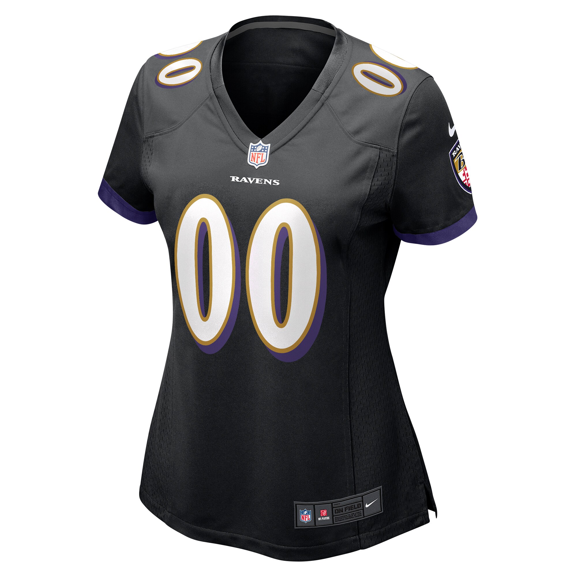 Baltimore Ravens Women's Alternate Custom Game Jersey - Black cheap jerseys for sale - CheapJerseys.Shop